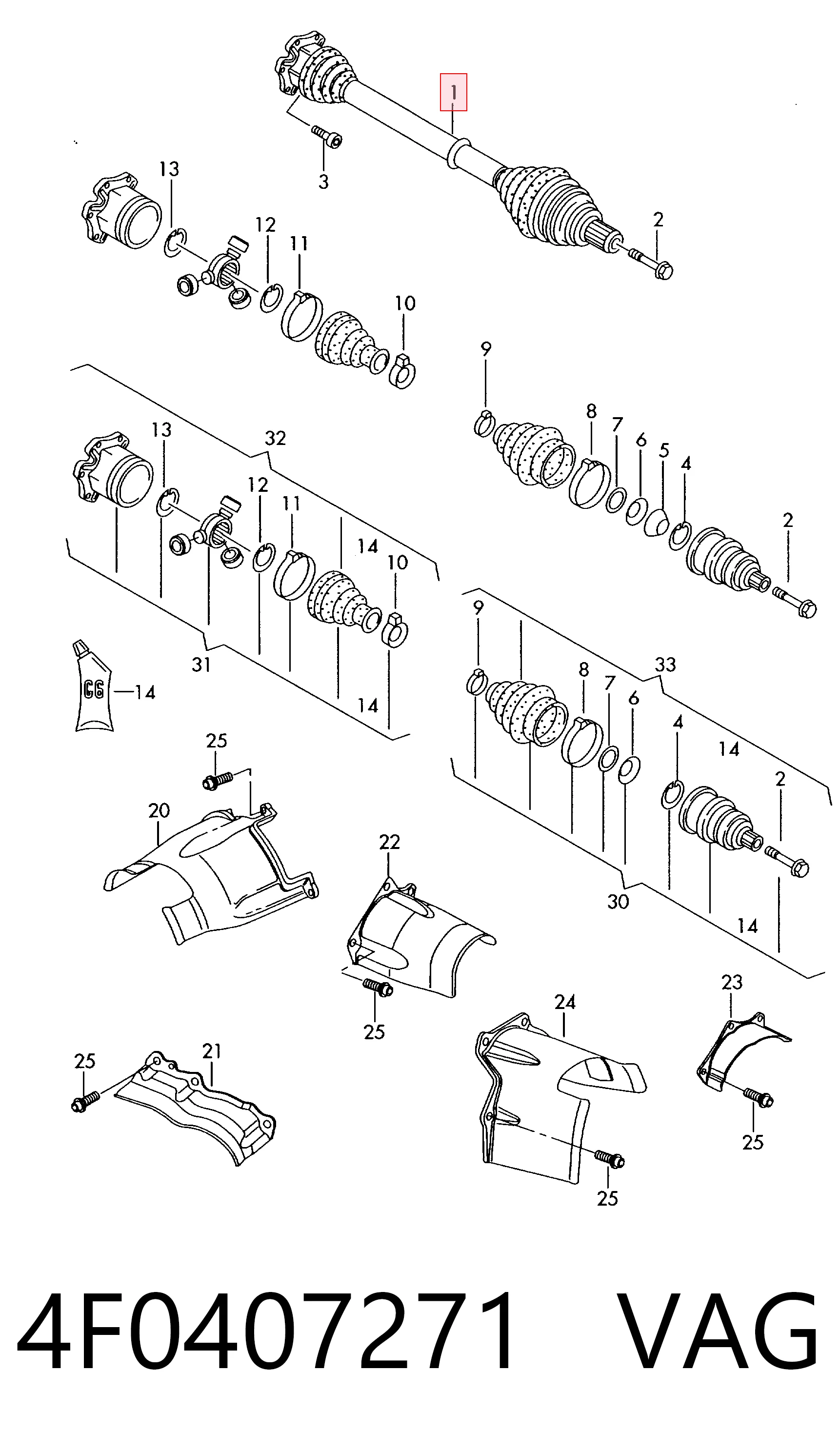 Купить BB4021 Posterparts Привод в сборе левый