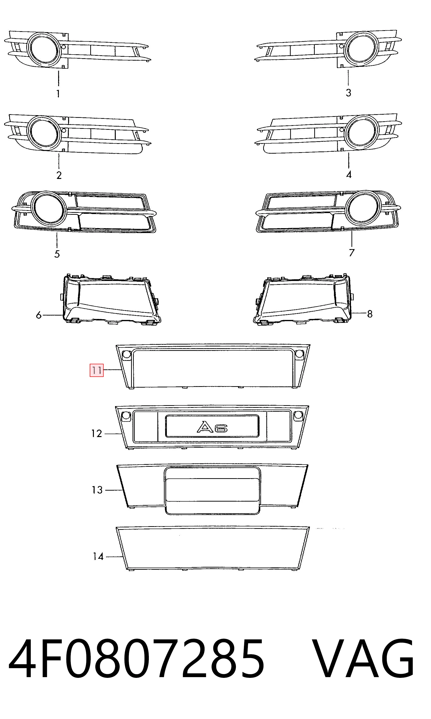 4F0807285 VAG