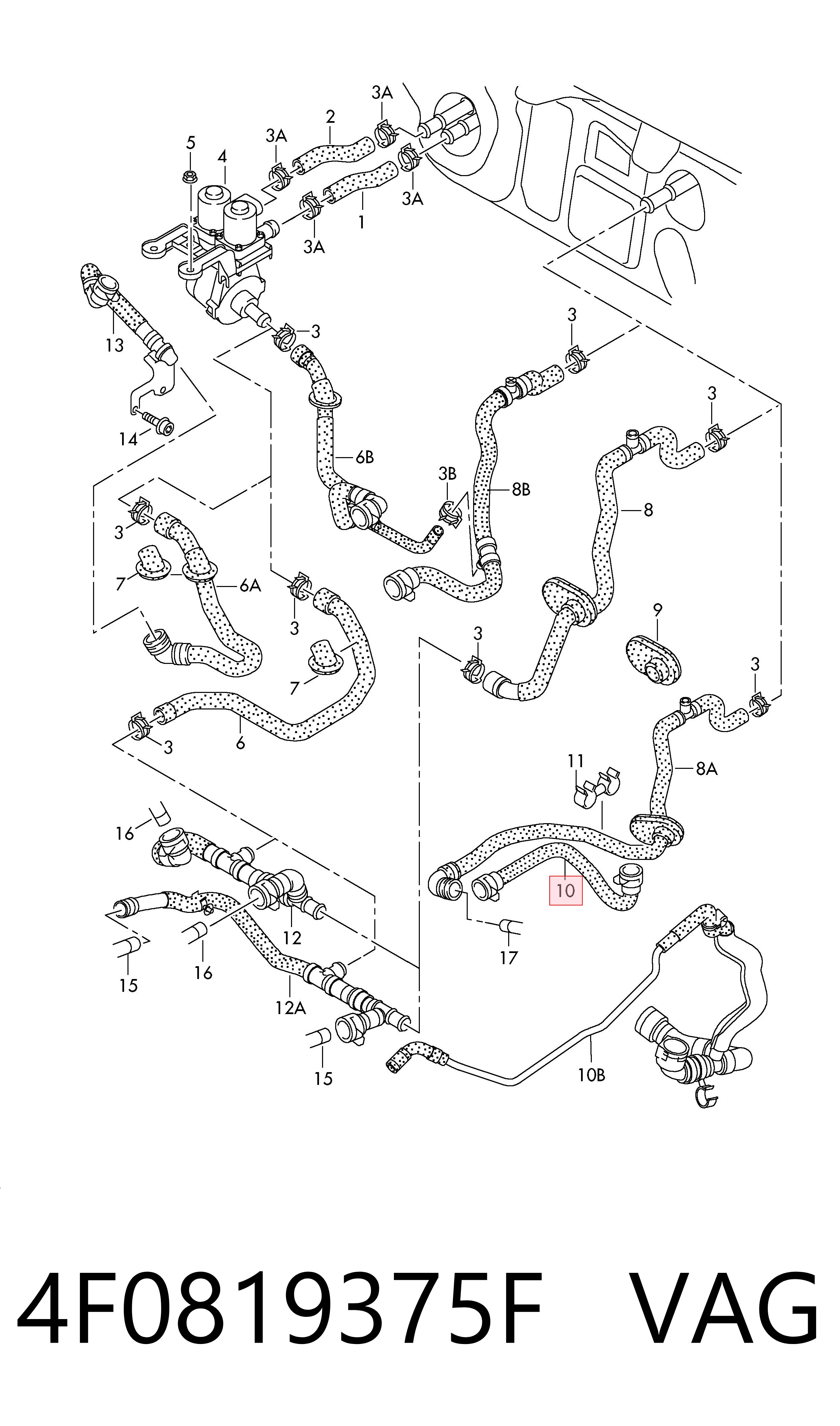  VAG 4F0819375F цена, от 87.99 USD