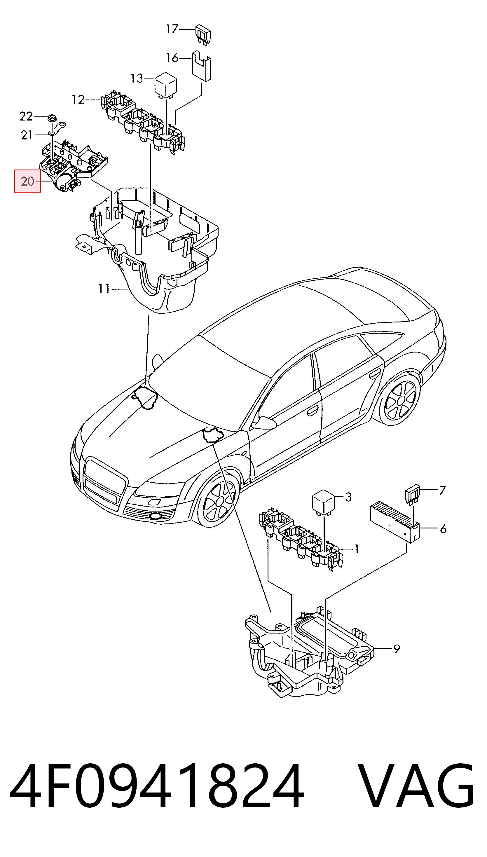  VAG 4F0941824 цена, от 2.92 USD