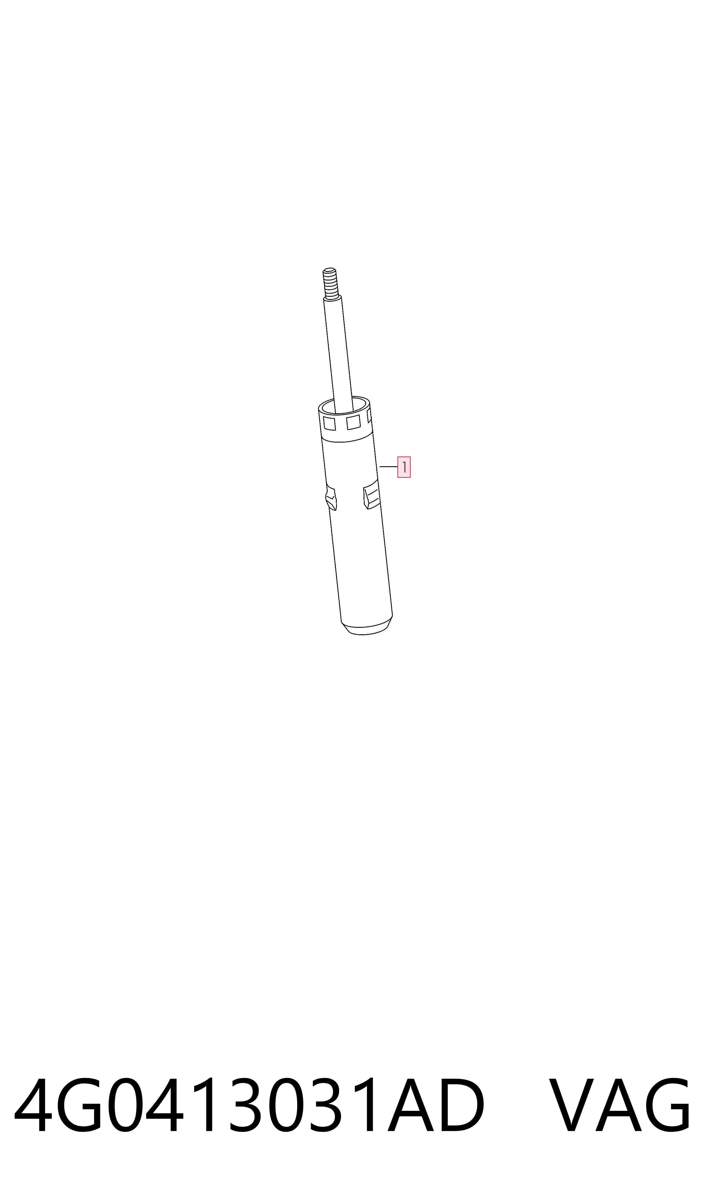 4G0413031AD VAG Стойка передняя