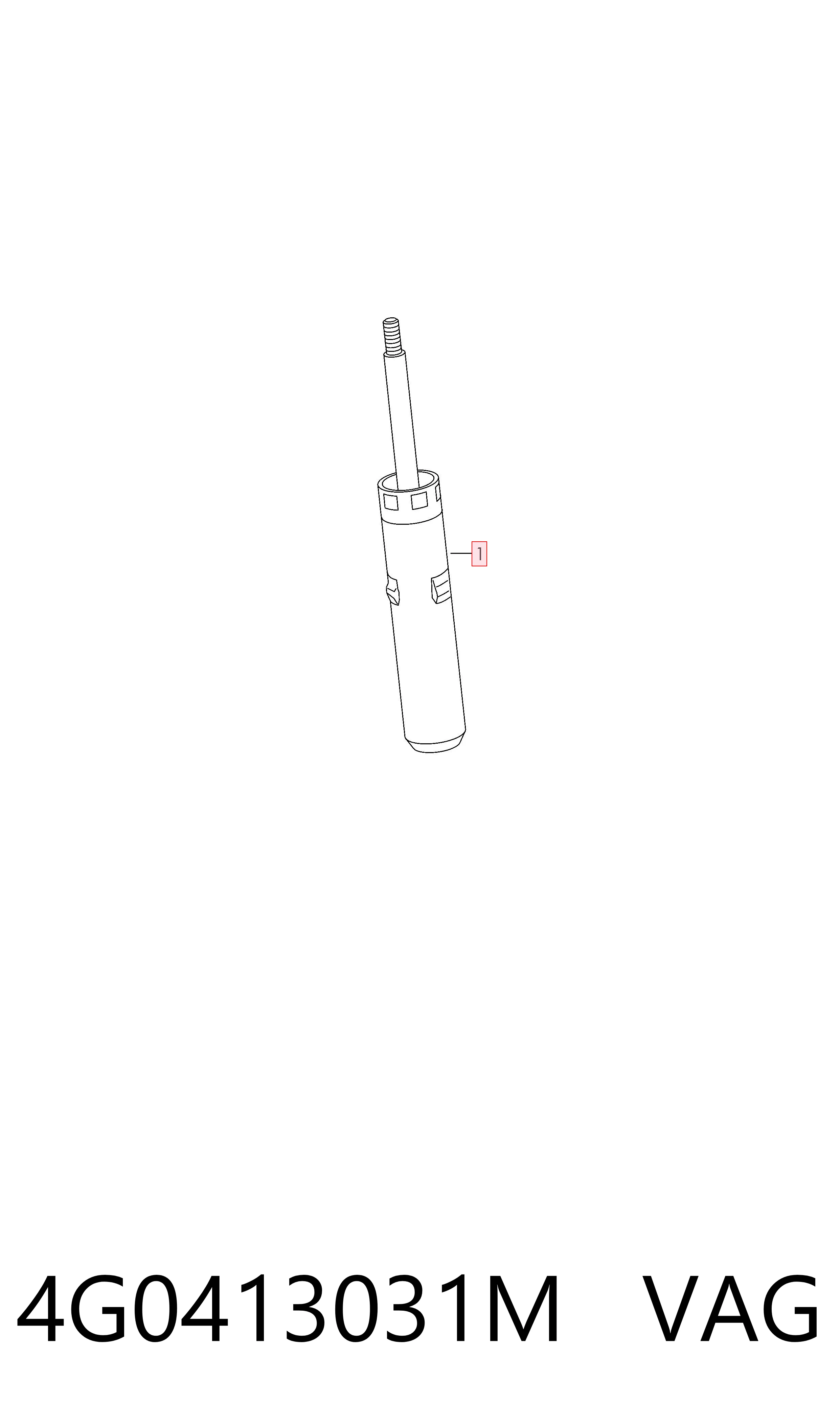 4G0413031M VAG Стойка передняя