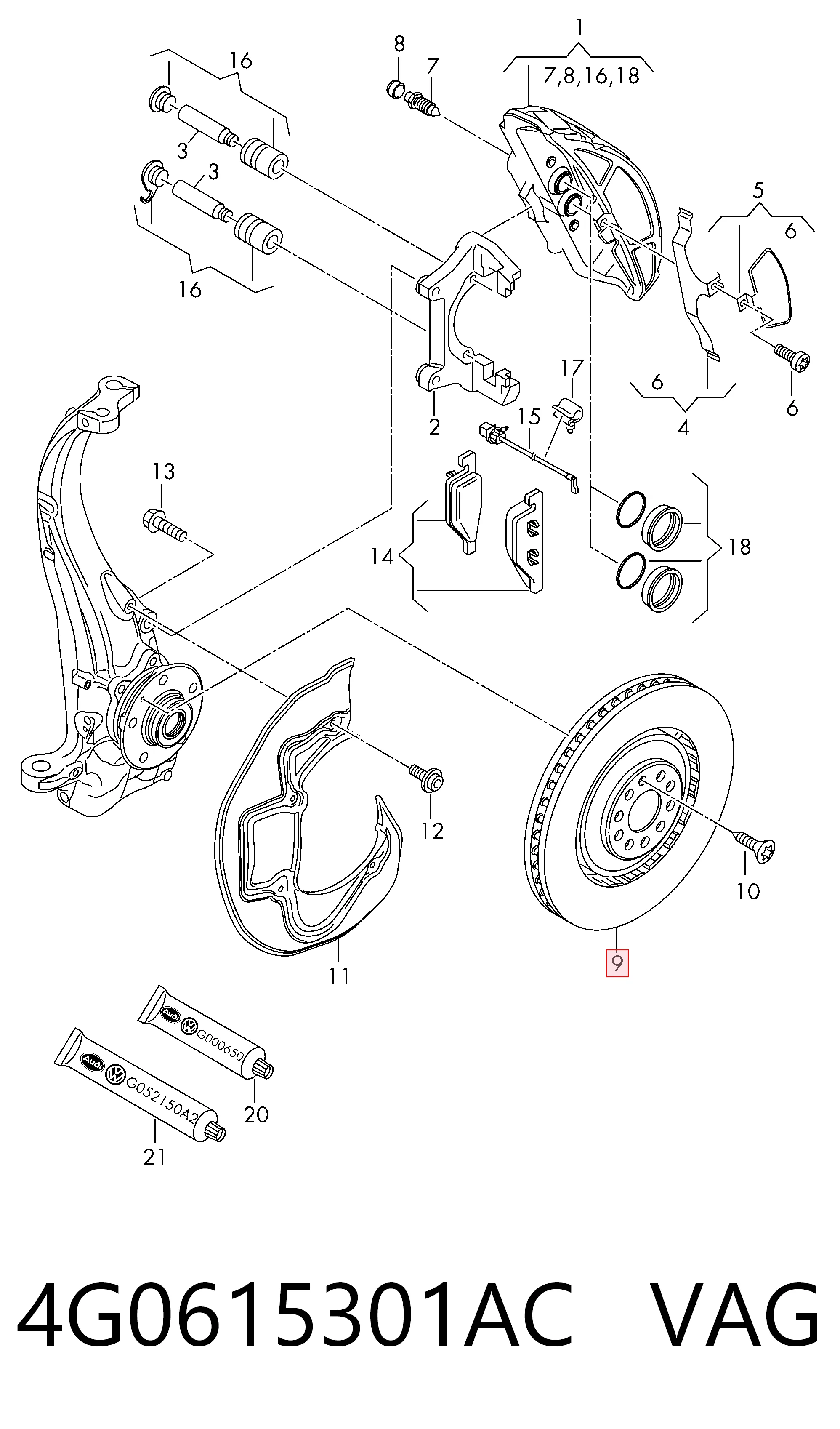 4G0615301AC VAG