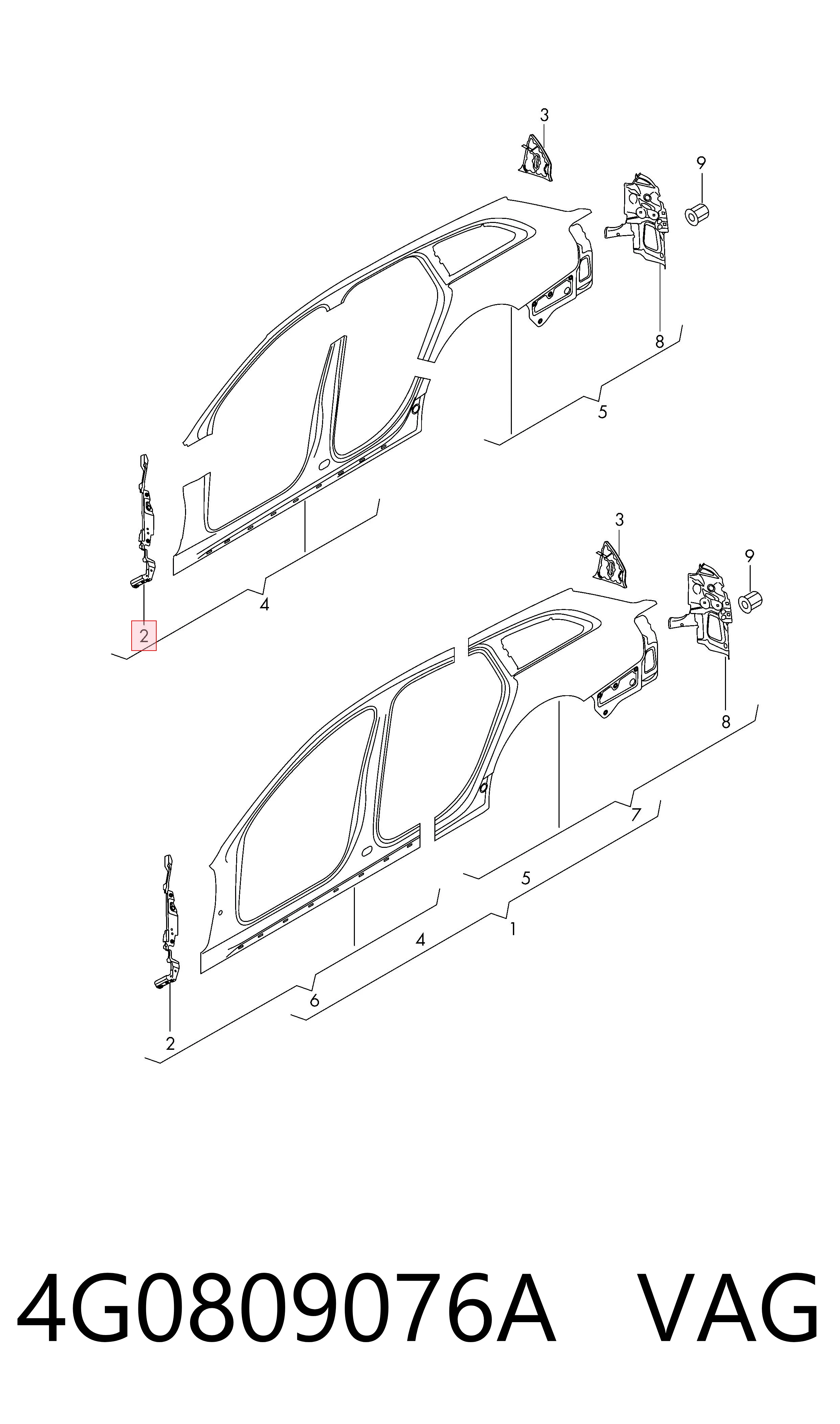 4G0809076A VAG 