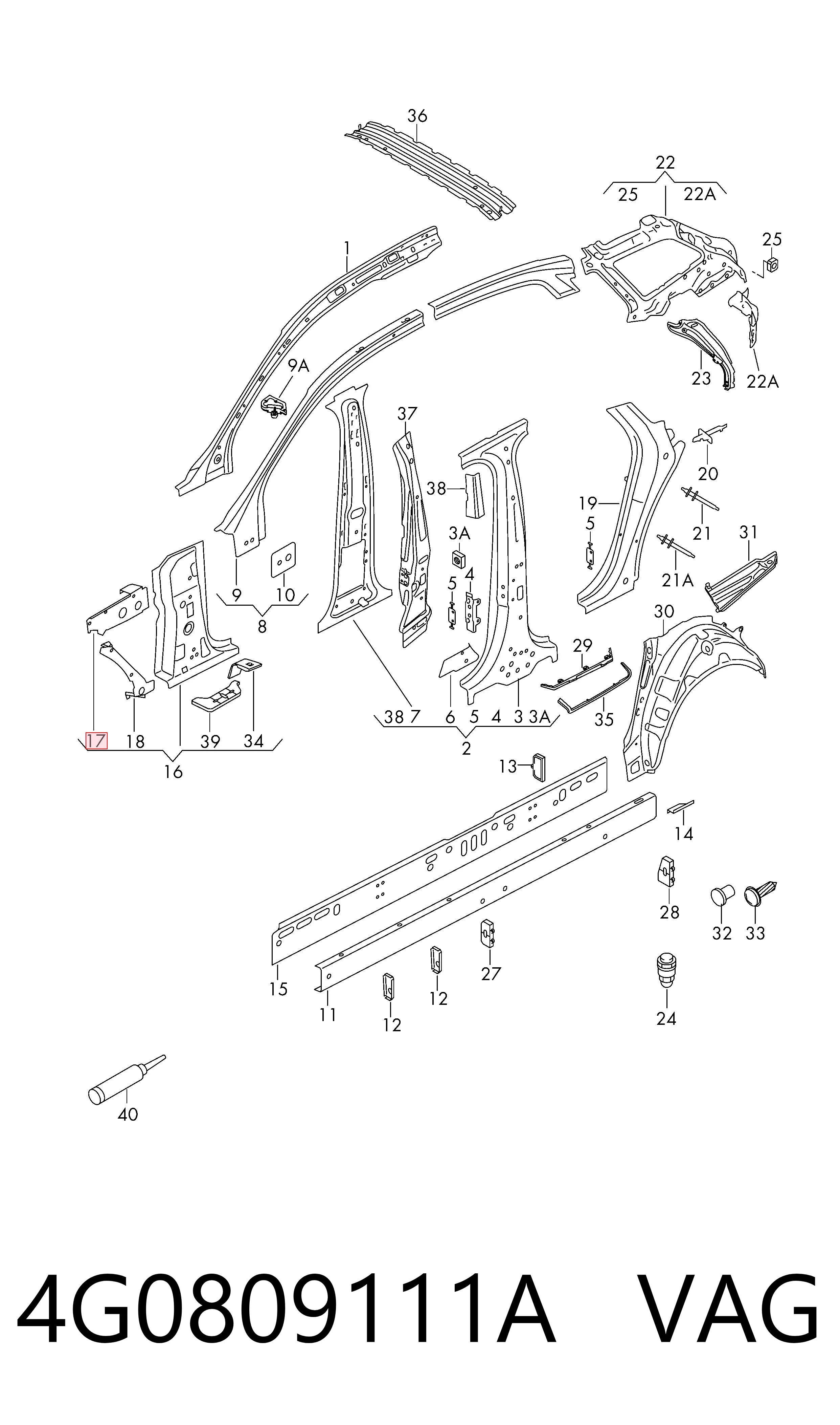 4G0809111A VAG 