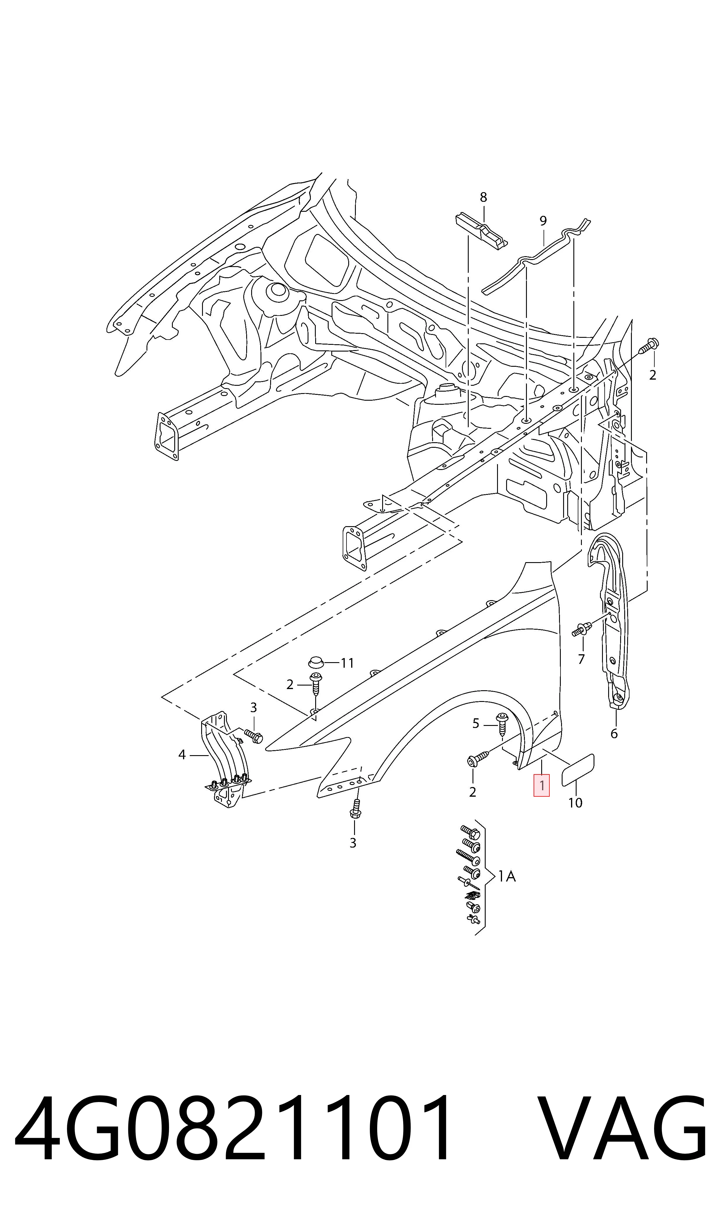 Крыло переднее левое Rhino AD6001035AL цена, от 113.84 USD