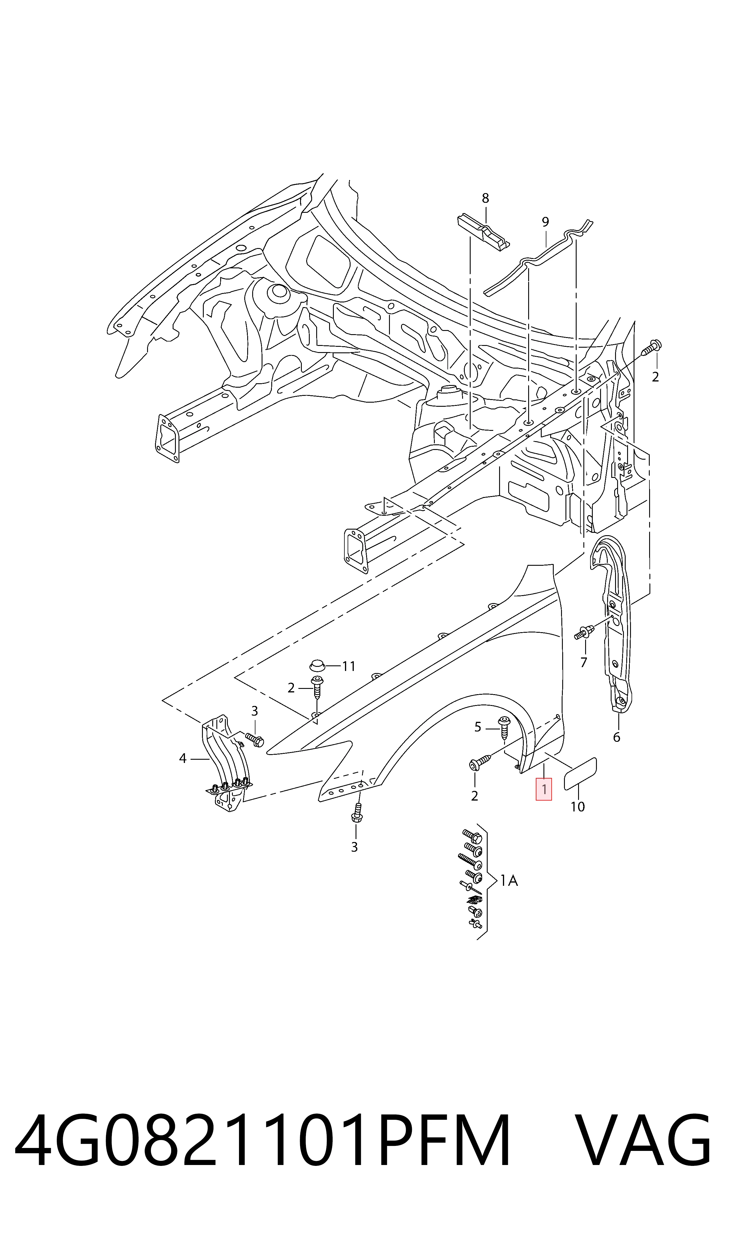 Купить AD6001035AL Rhino Крыло переднее левое
