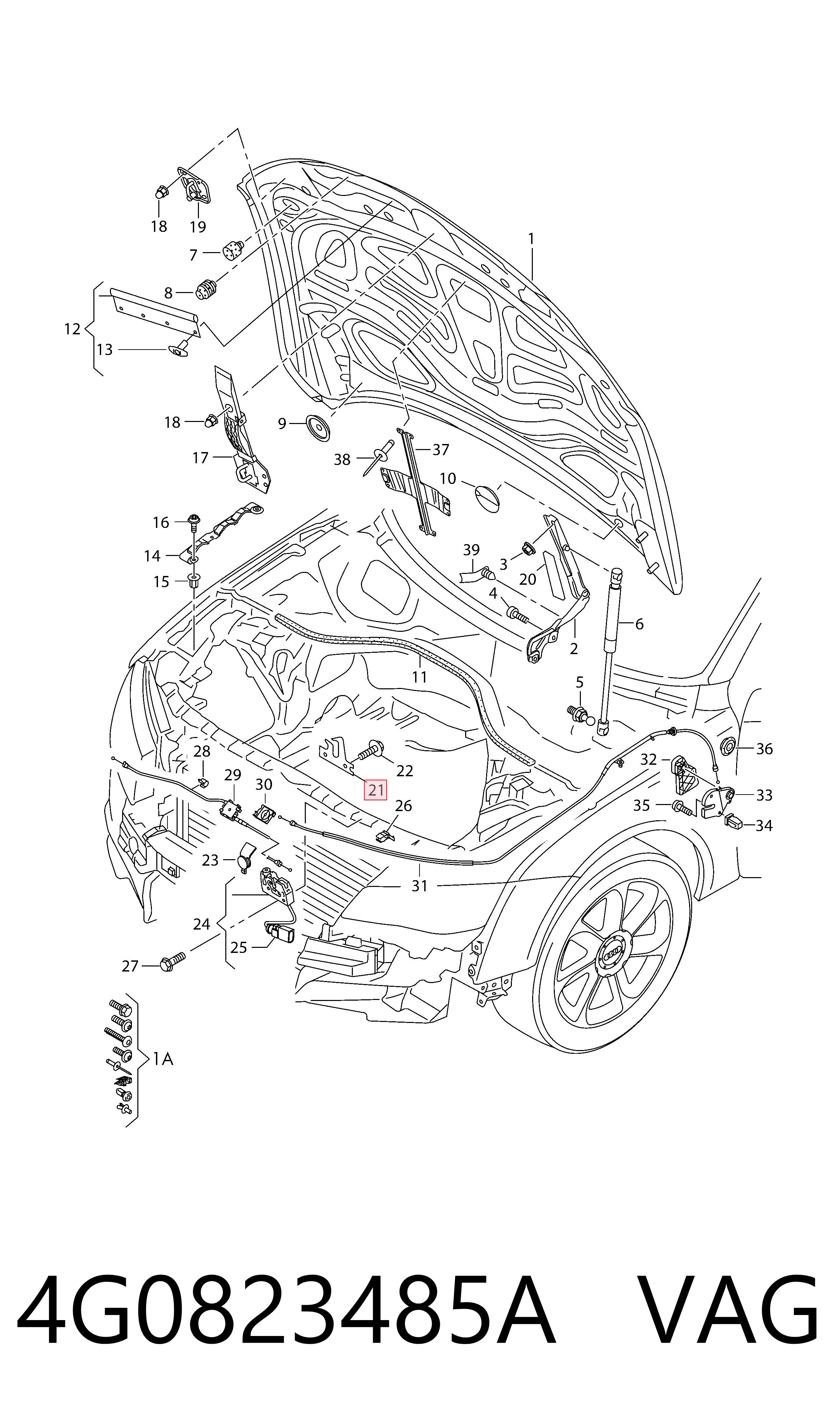  VAG 4G0823485A цена, от 5.64 USD