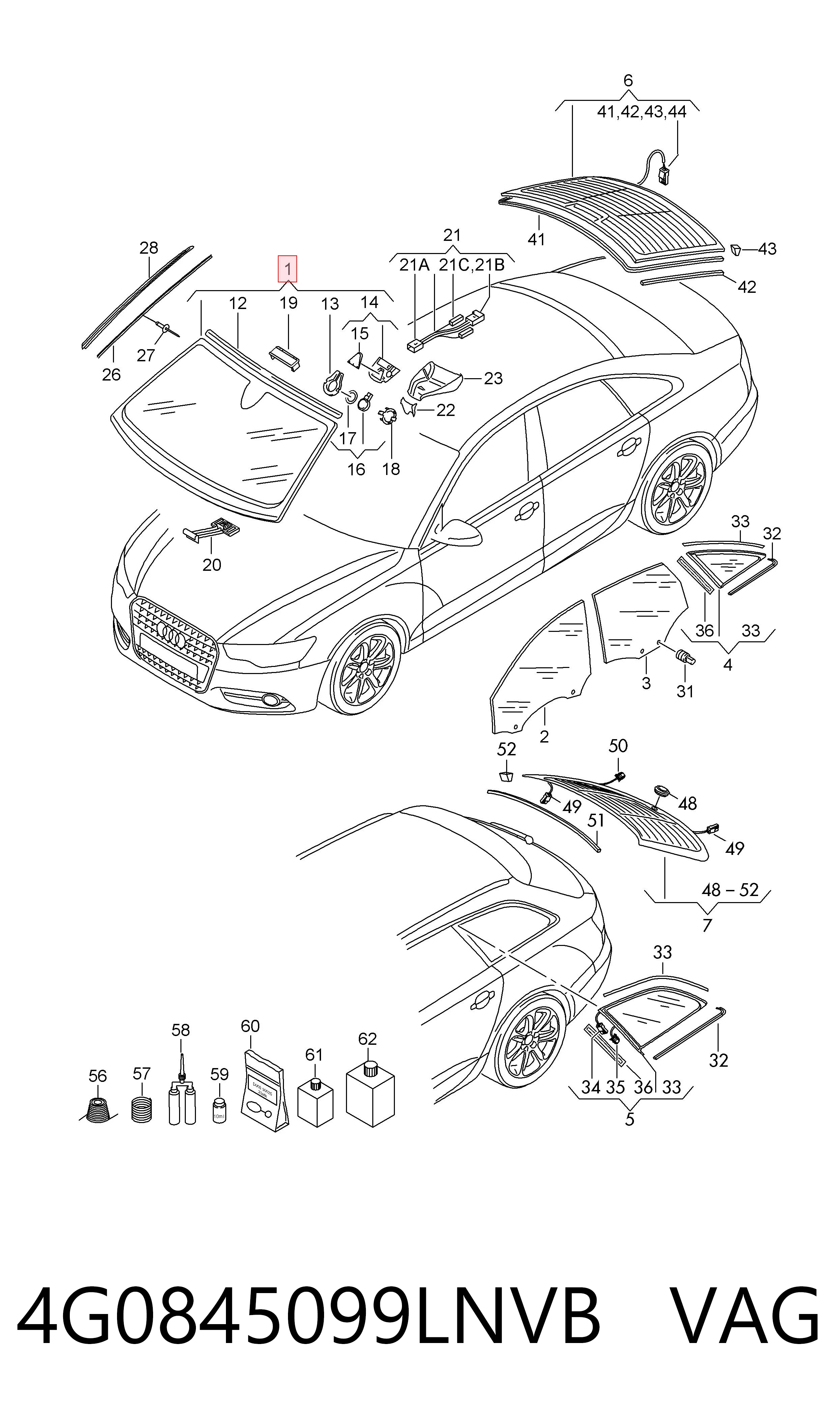 Стекло лобовое AGC ST400215 цена, от 586.78 USD
