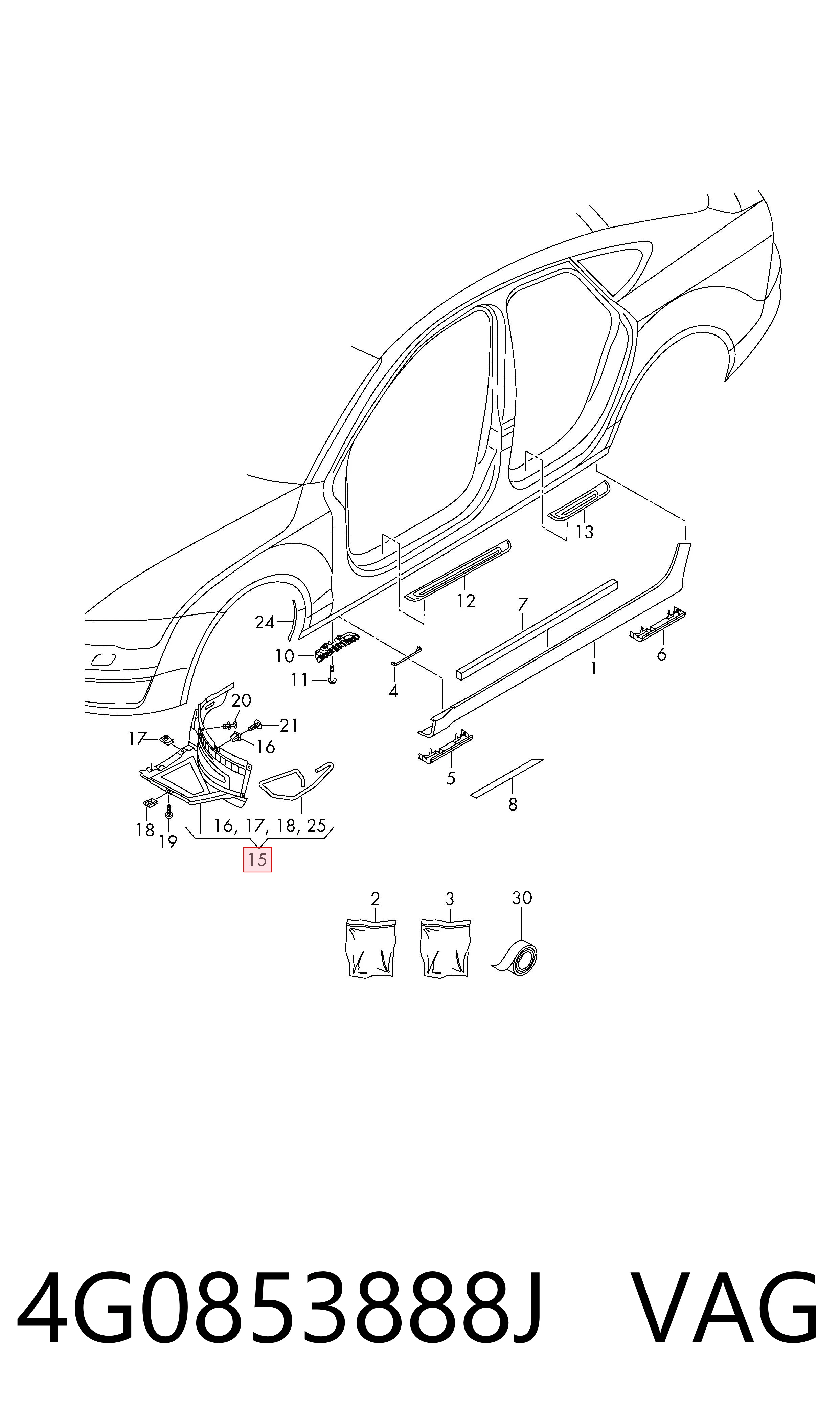 AD6001013AR Rhino Подкрылок переднего крыла, правый передний
