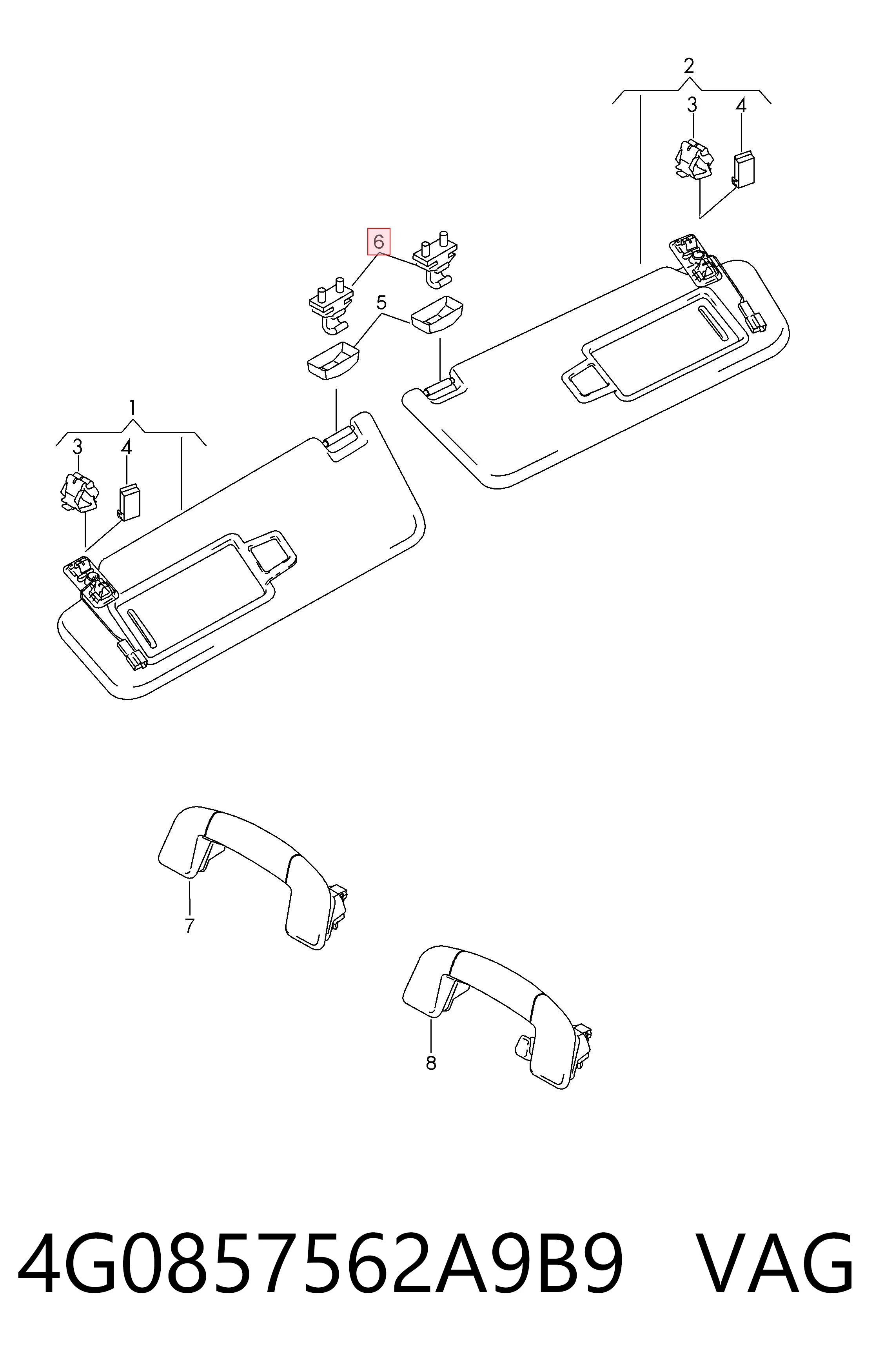  VAG 4G0857562A9B9 цена, от 8.66 USD