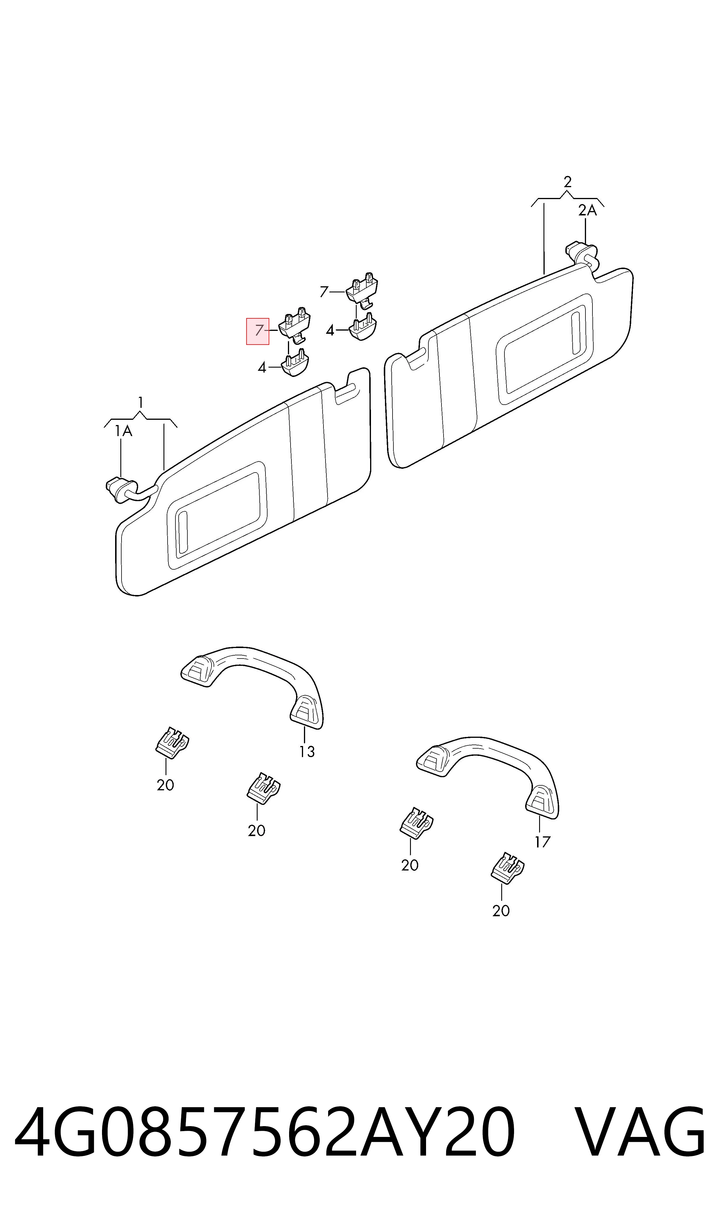  VAG 4G0857562AY20 цена, от 9.42 USD