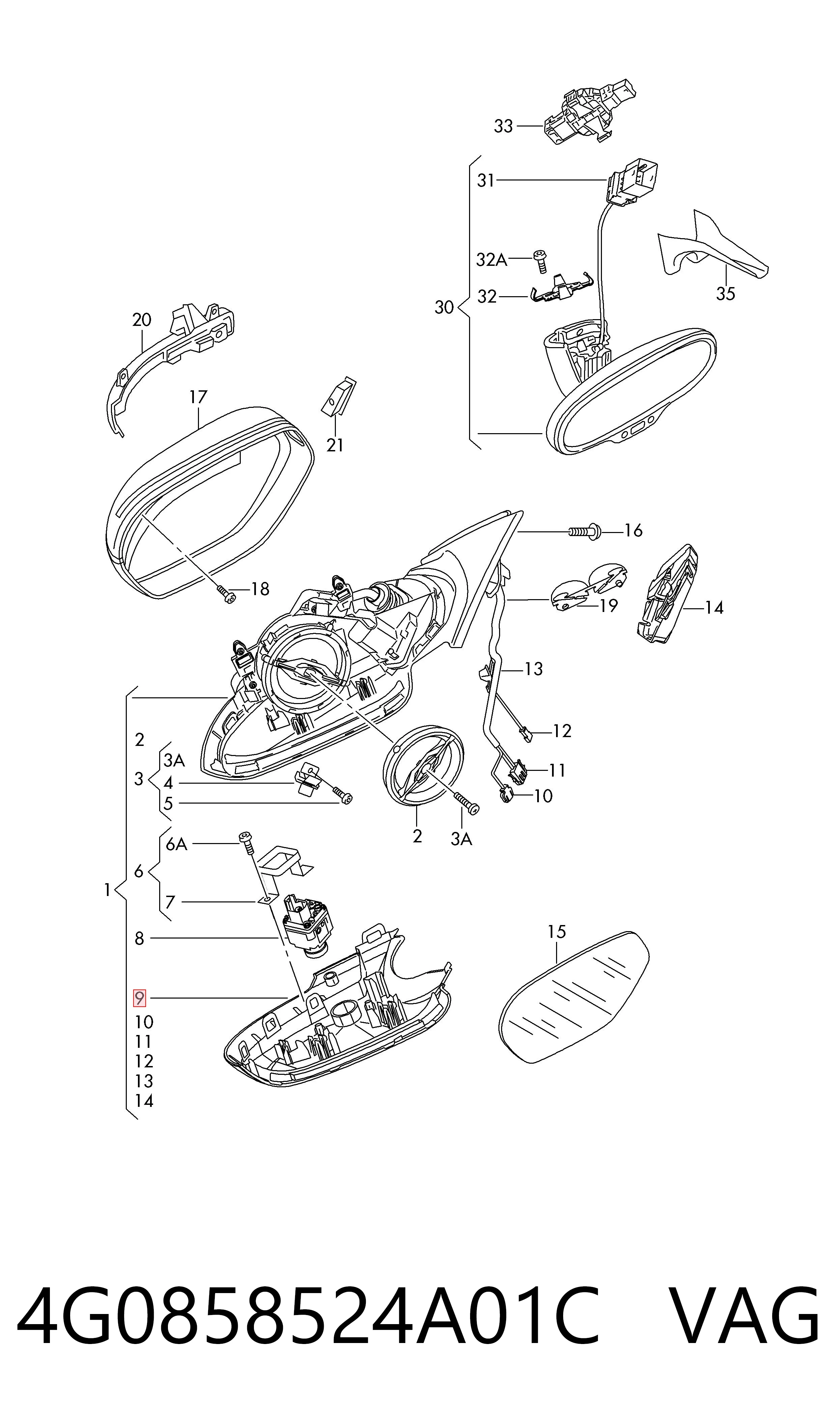 4G0858524A01C VAG 