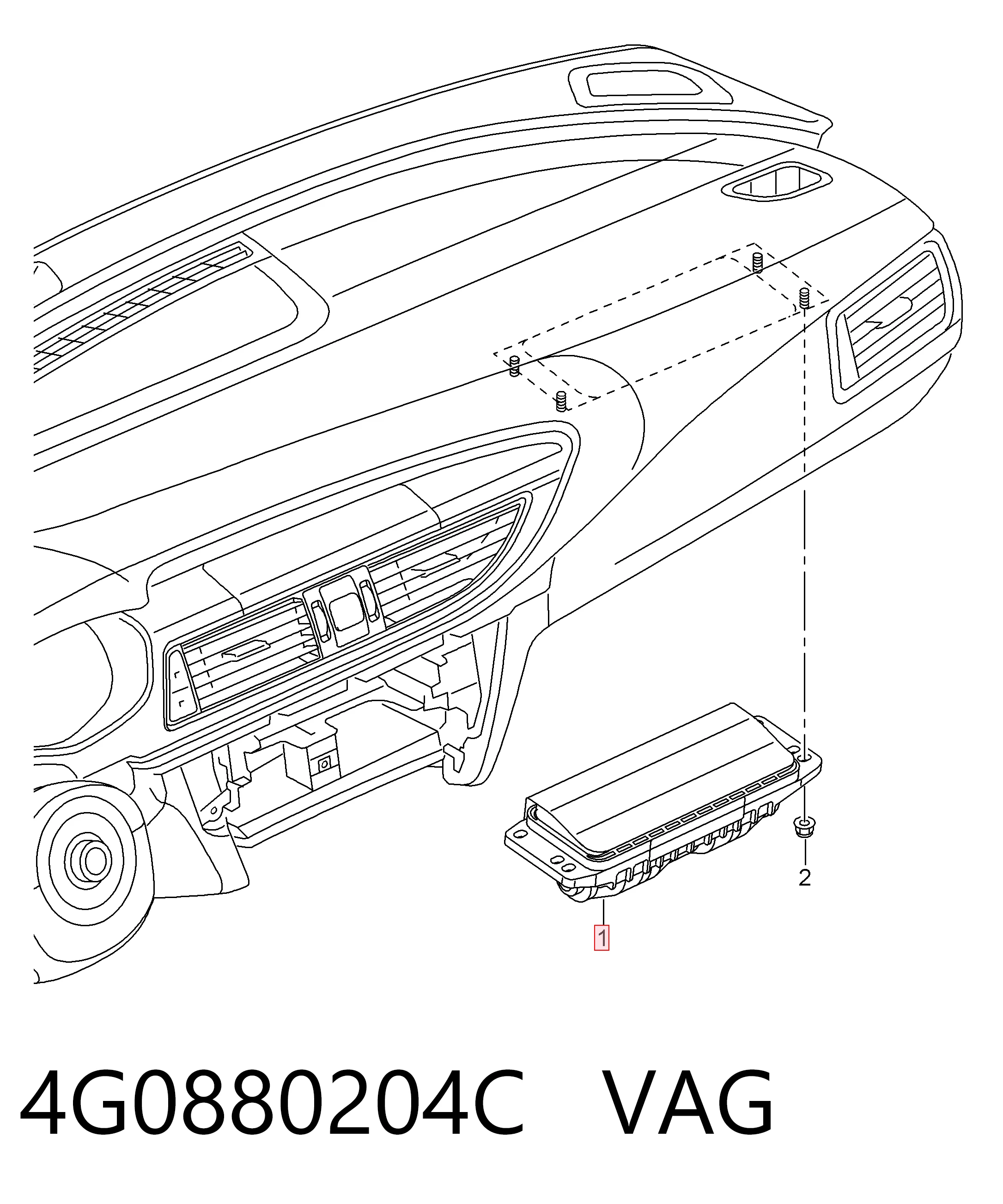 4G0880204C VAG Подушка безопасности боковая