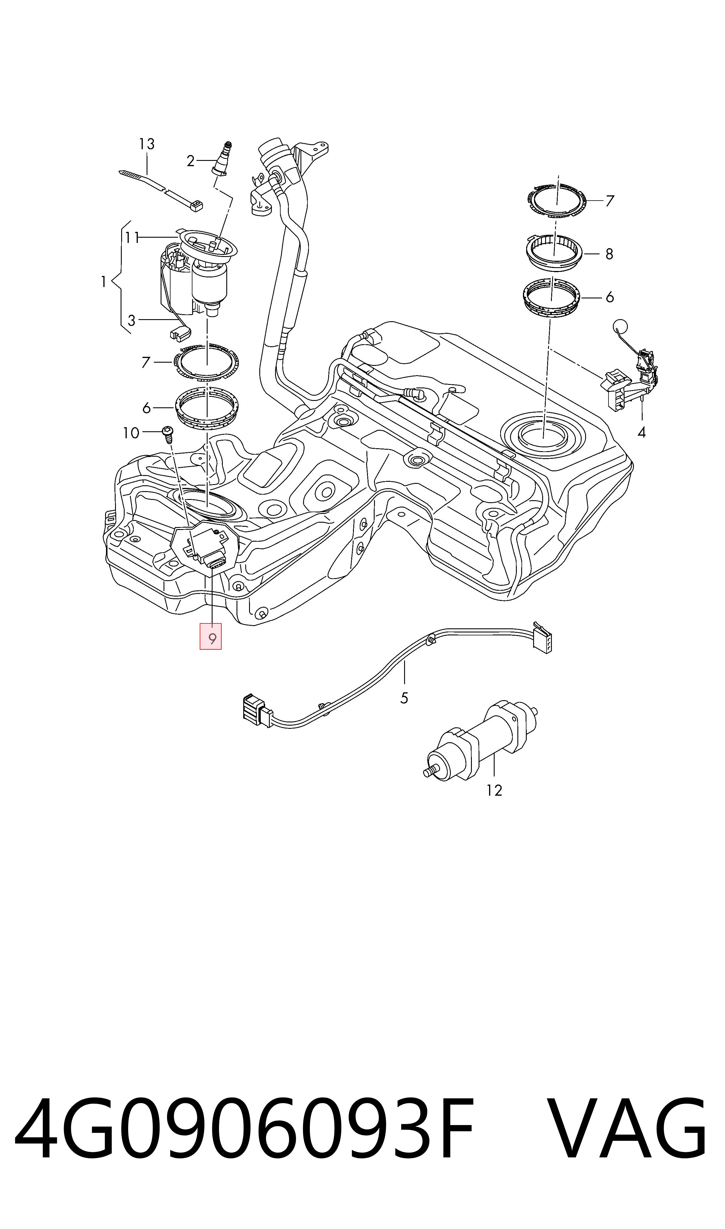 Модуль управления (ЭБУ) топливным насосом Porsche 4G0906093H цена, от 33.62 USD