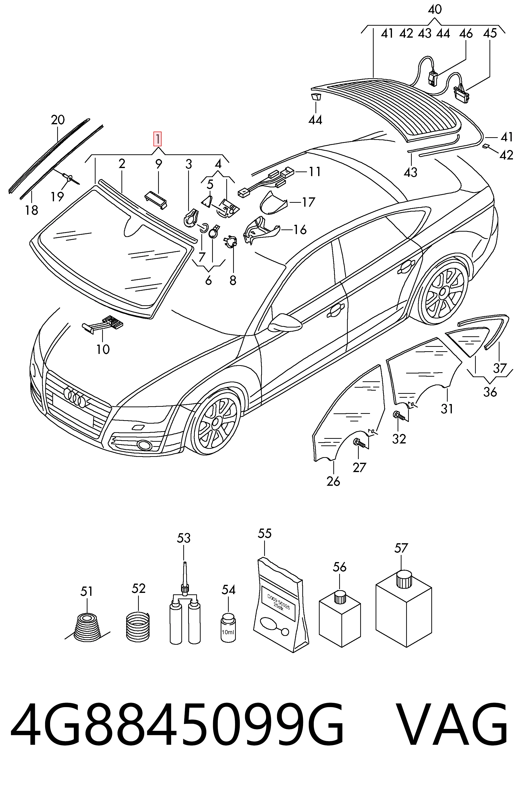 AB25024A Sekurit Автостекло
