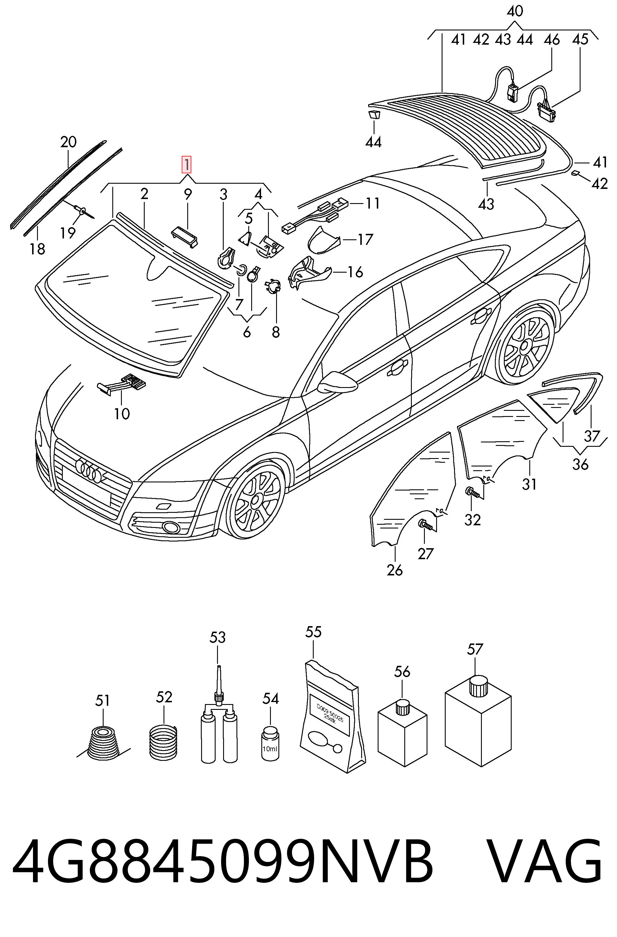 Стекло лобовое XYG AB66615A цена, от 115.83 USD