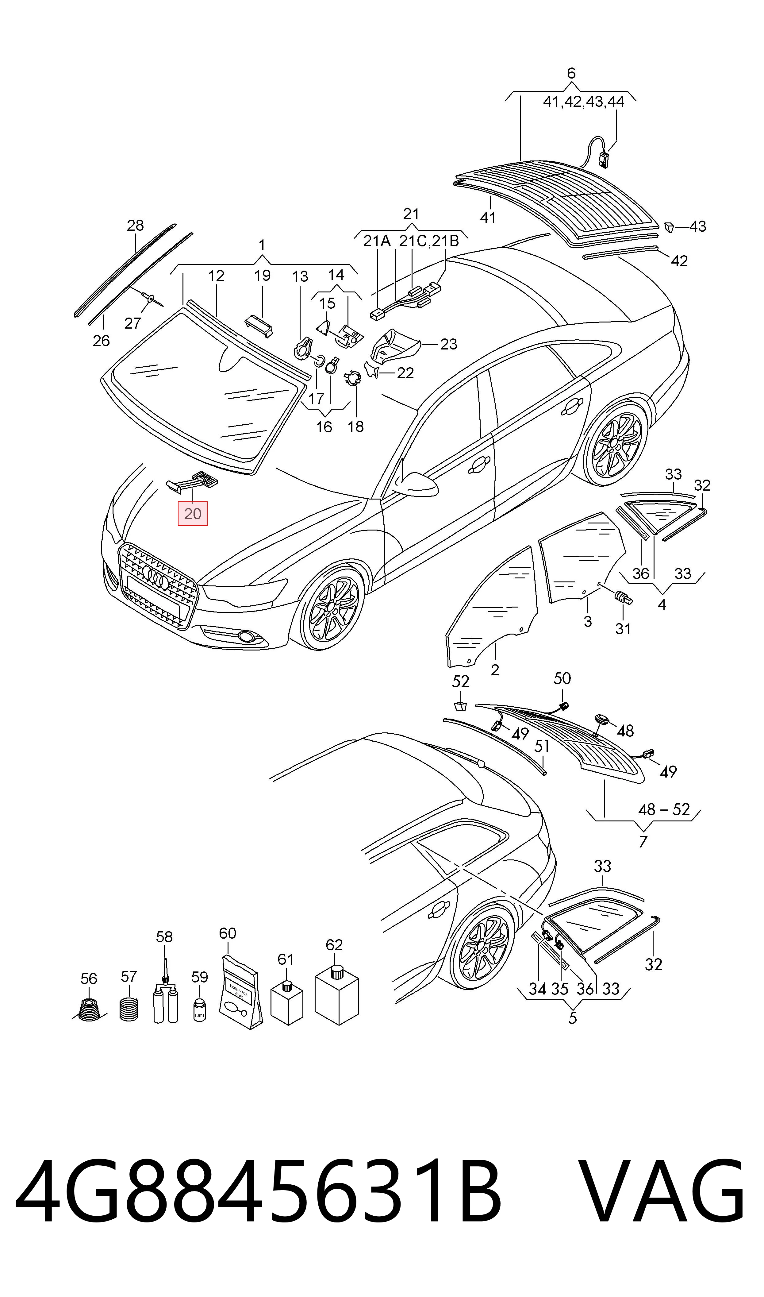  VAG 4G8845631B цена, от 1.91 USD