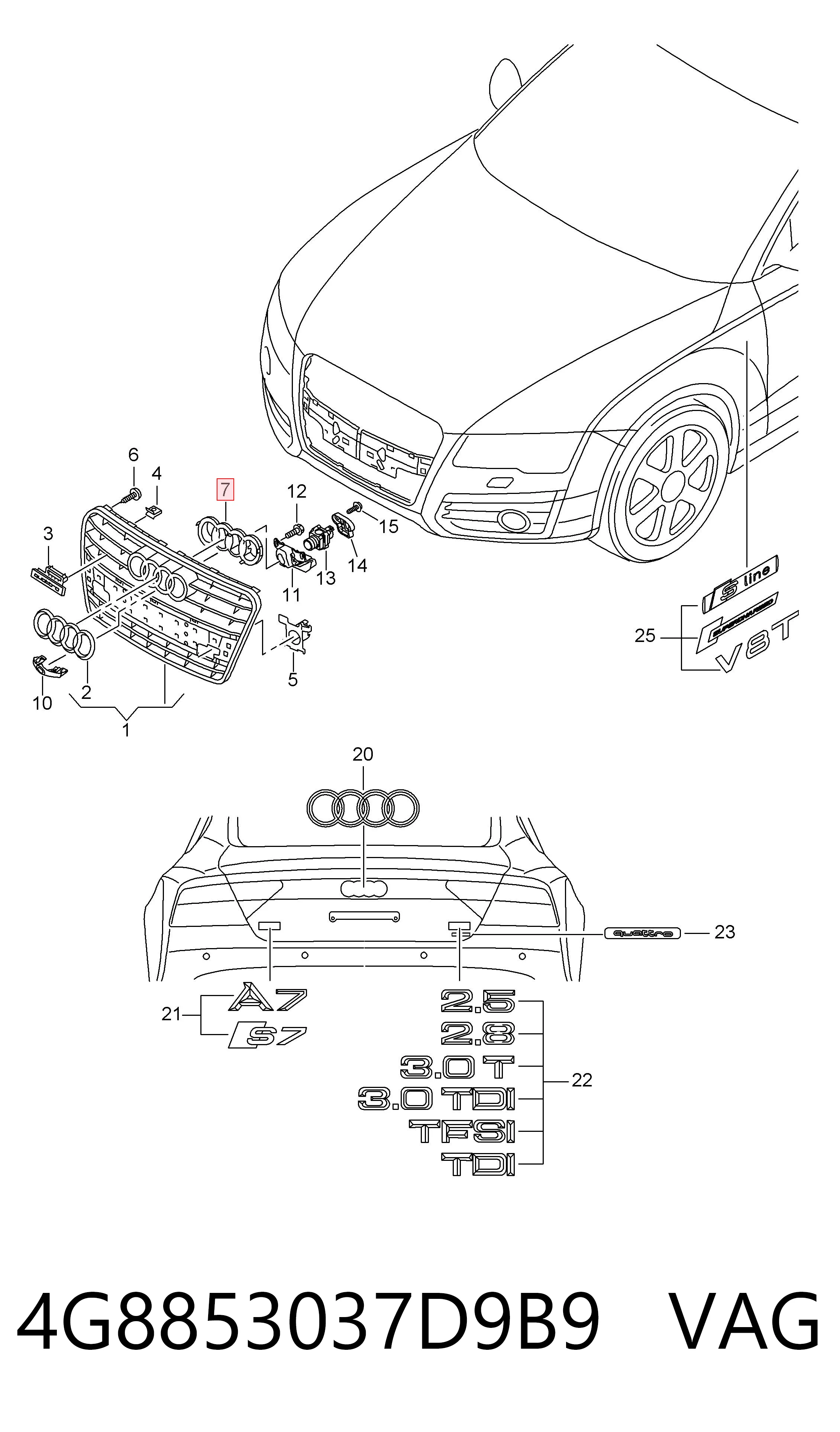 4G8853037D9B9 VAG 