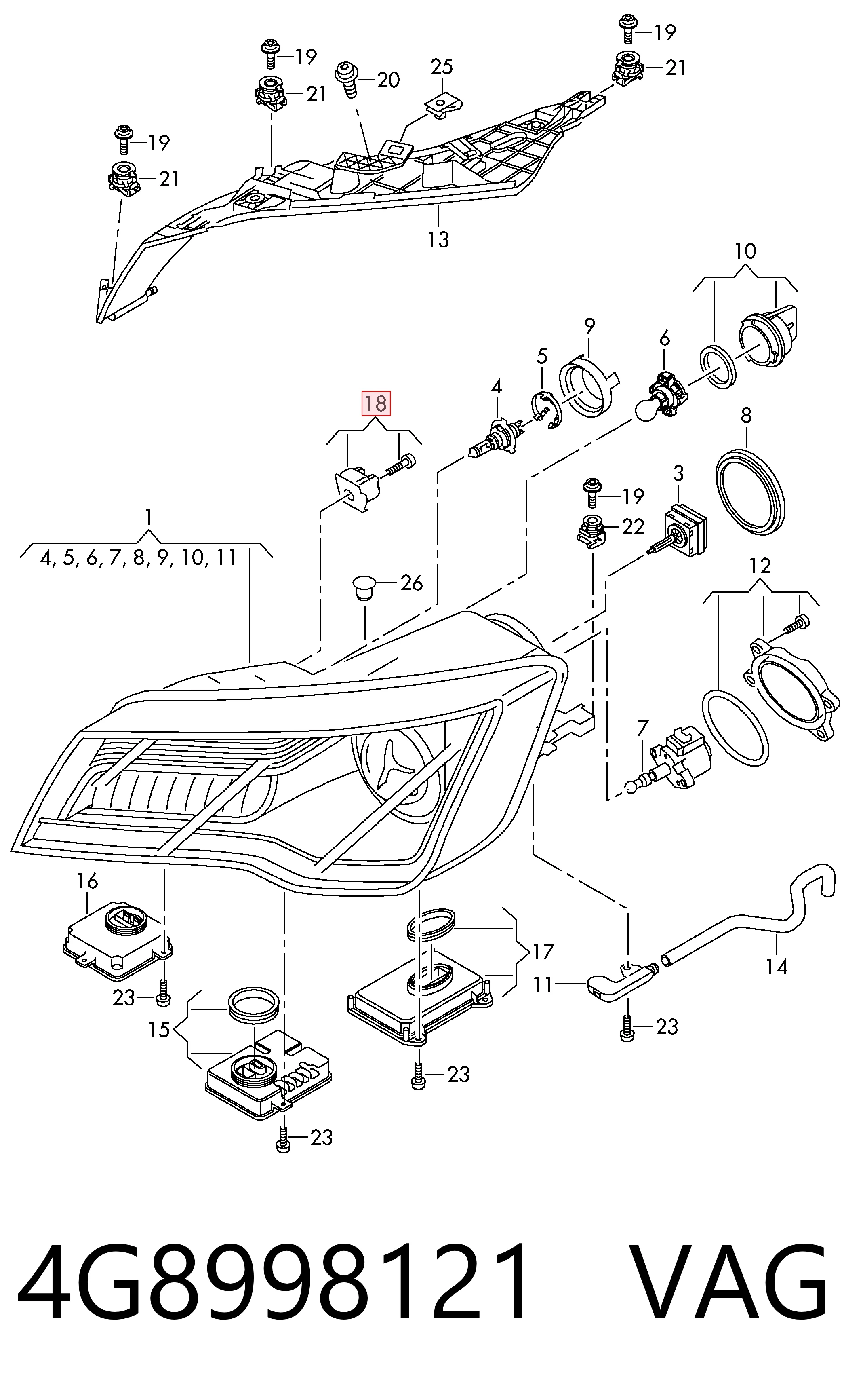 4G8998121 VAG