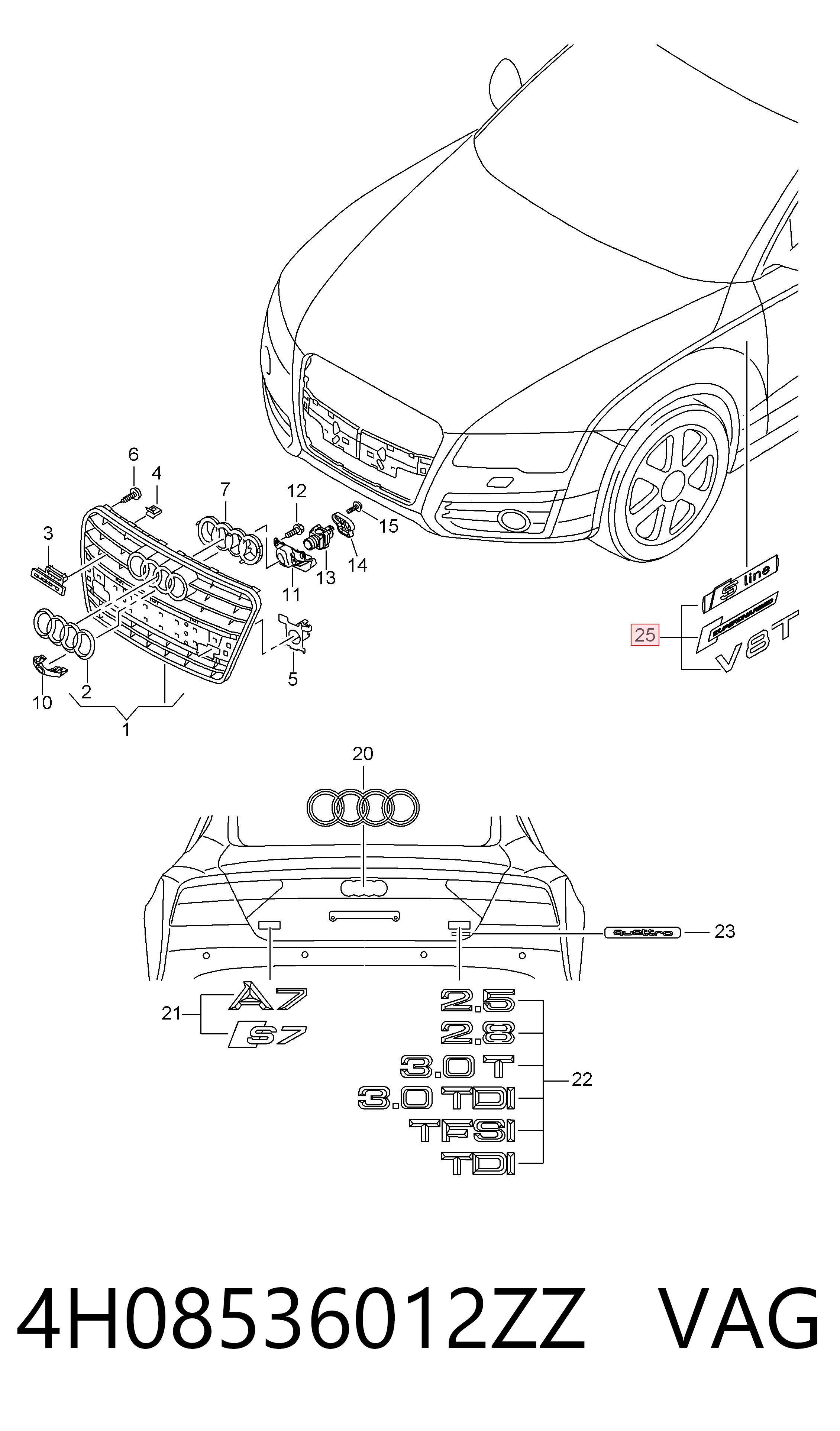  VAG 4H08536012ZZ цена, от 44.95 USD