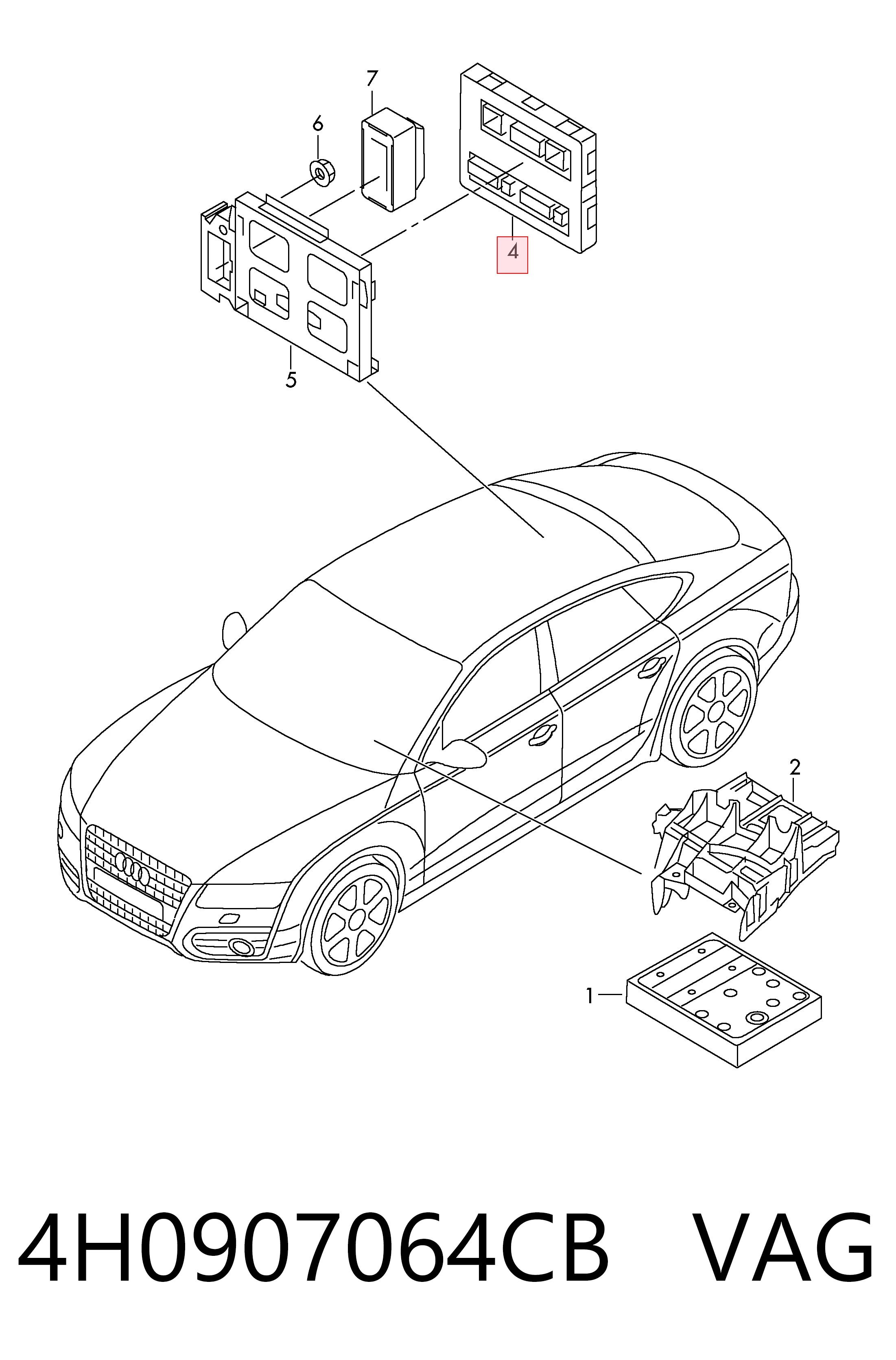  Блок комфорта Audi A6 