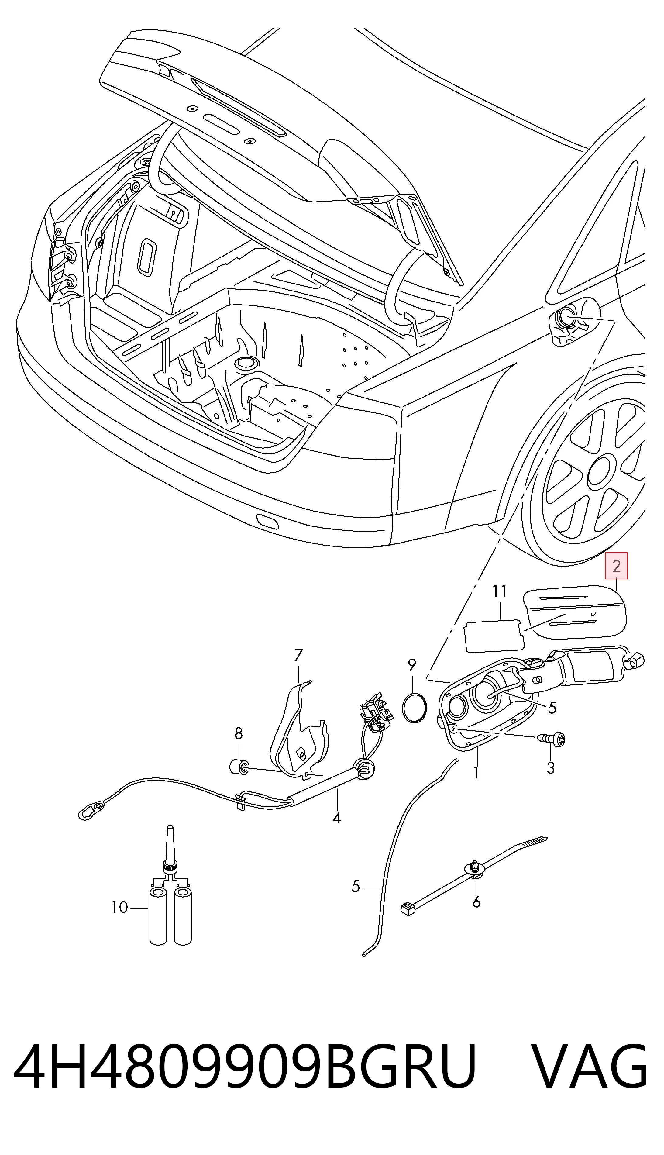 4H4809909BGRU VAG 