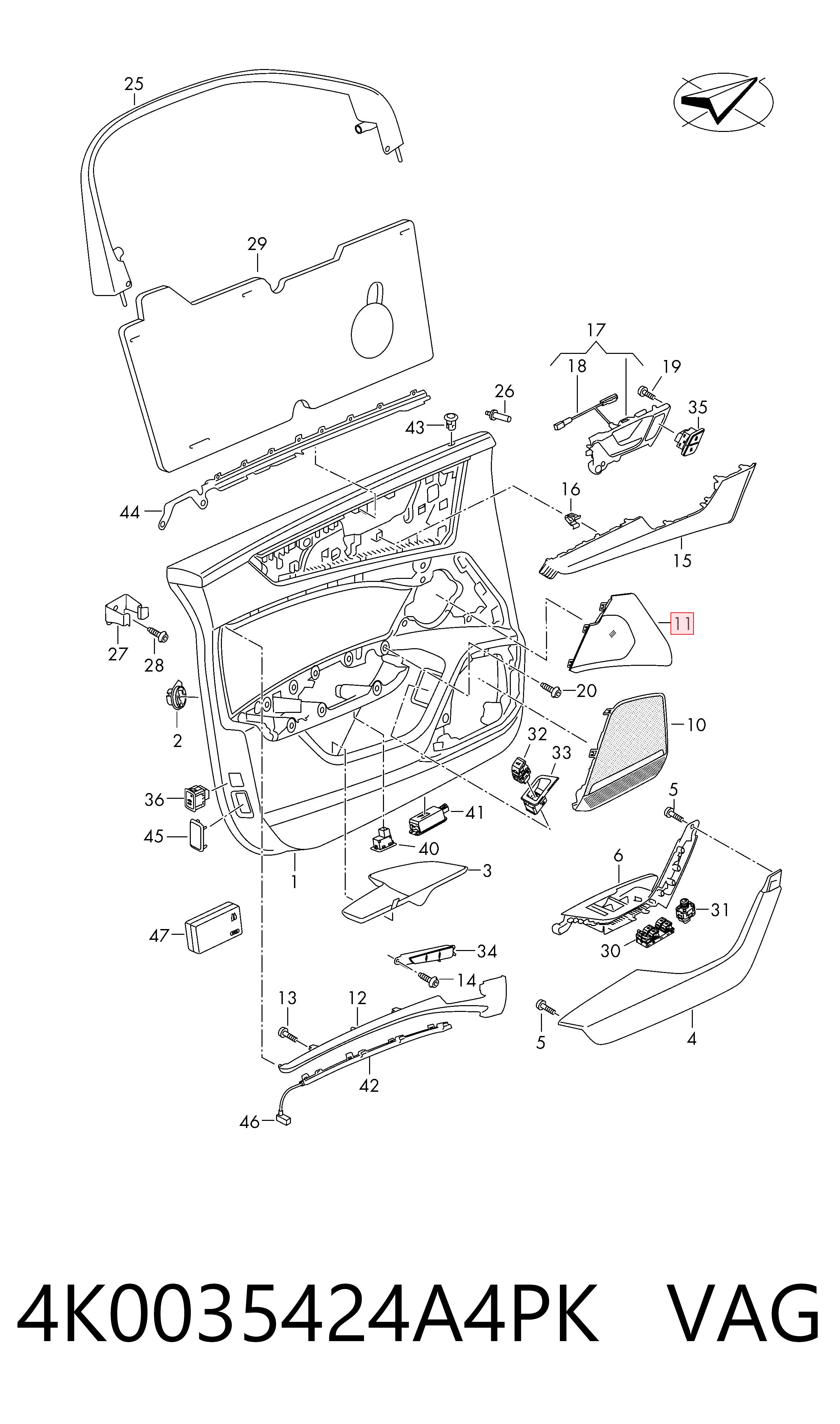  VAG 4K0035424A4PK цена, от 36.78 USD