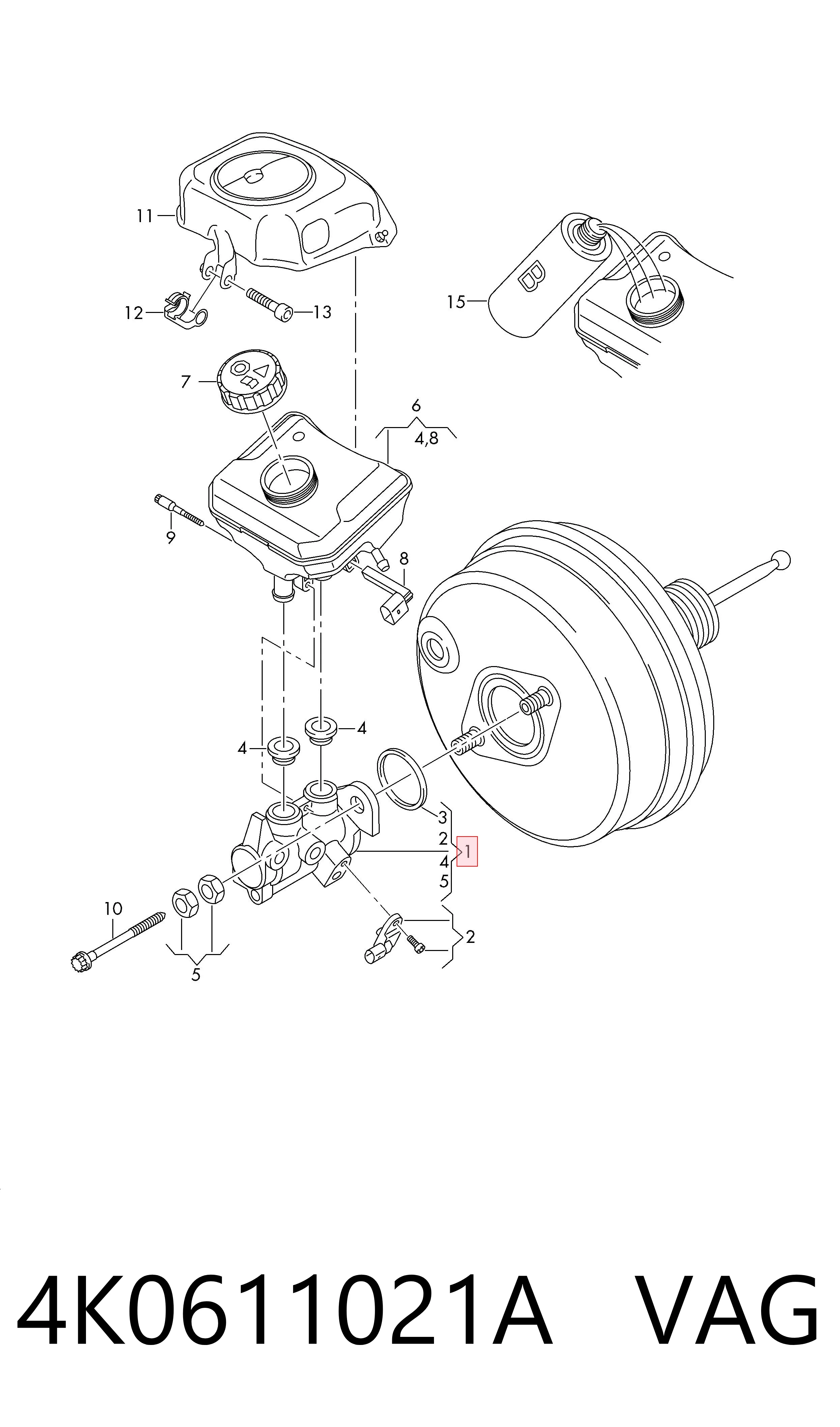 0204859003 Bosch Цилиндр тормозной, главный