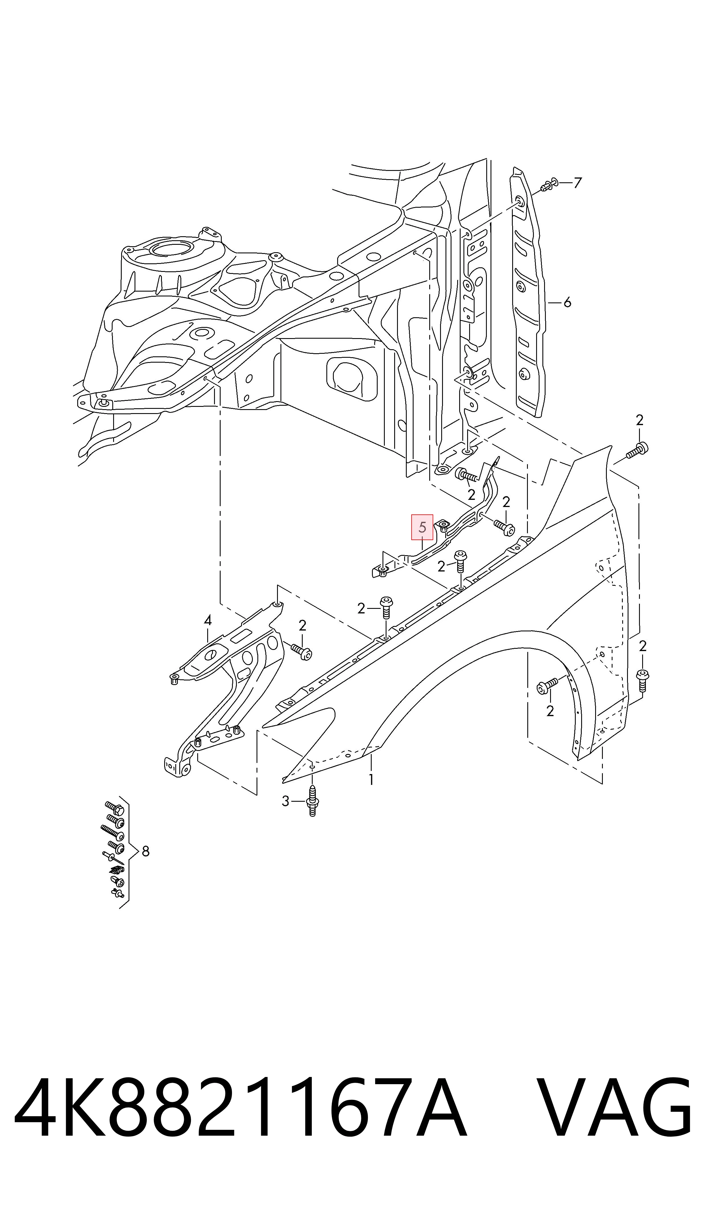 4K8821167A VAG 
