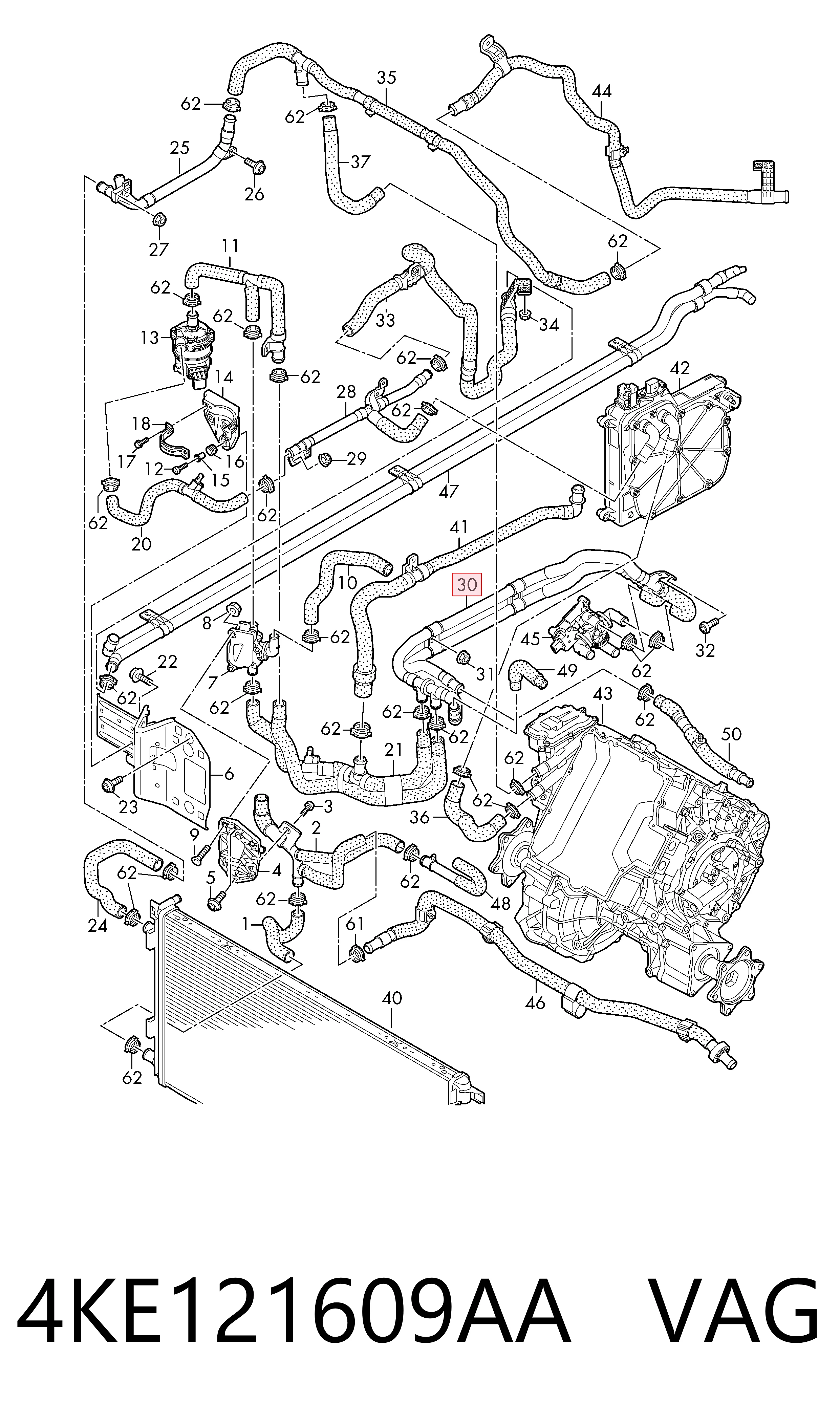  VAG 4KE121609AA цена, от 51.92 USD