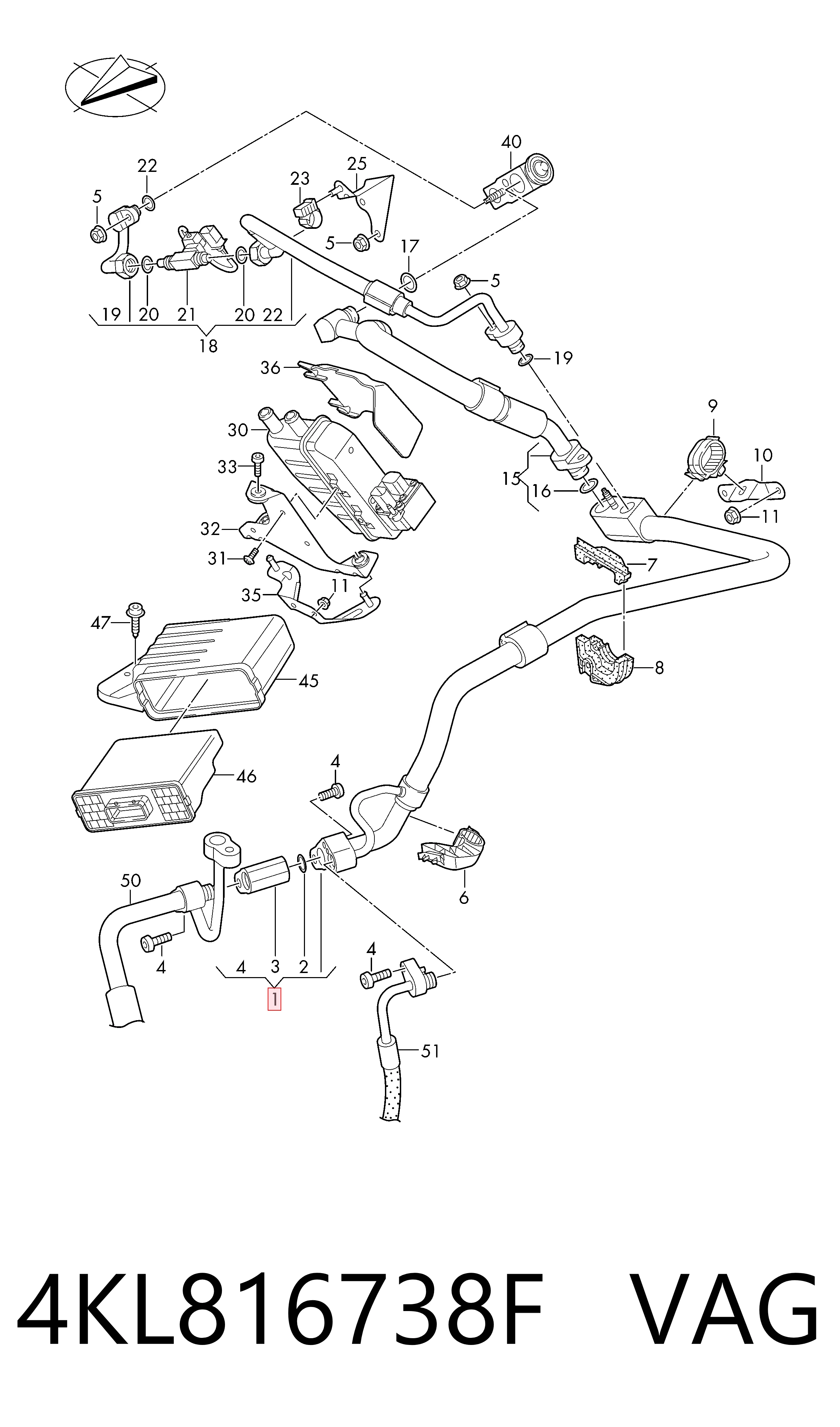  VAG 4KL816738F цена, от 57.66 USD
