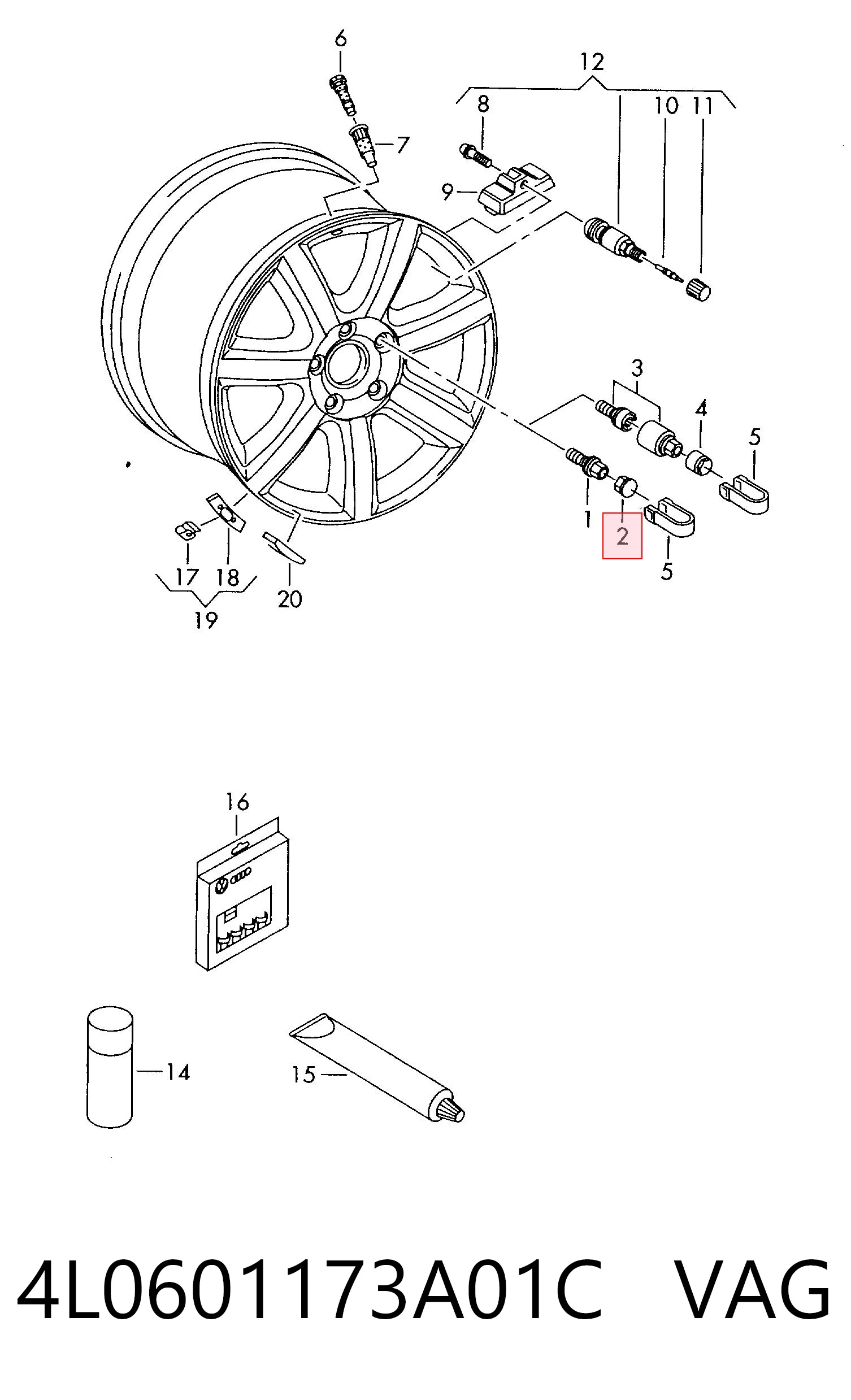 4L0601173A01C VAG 