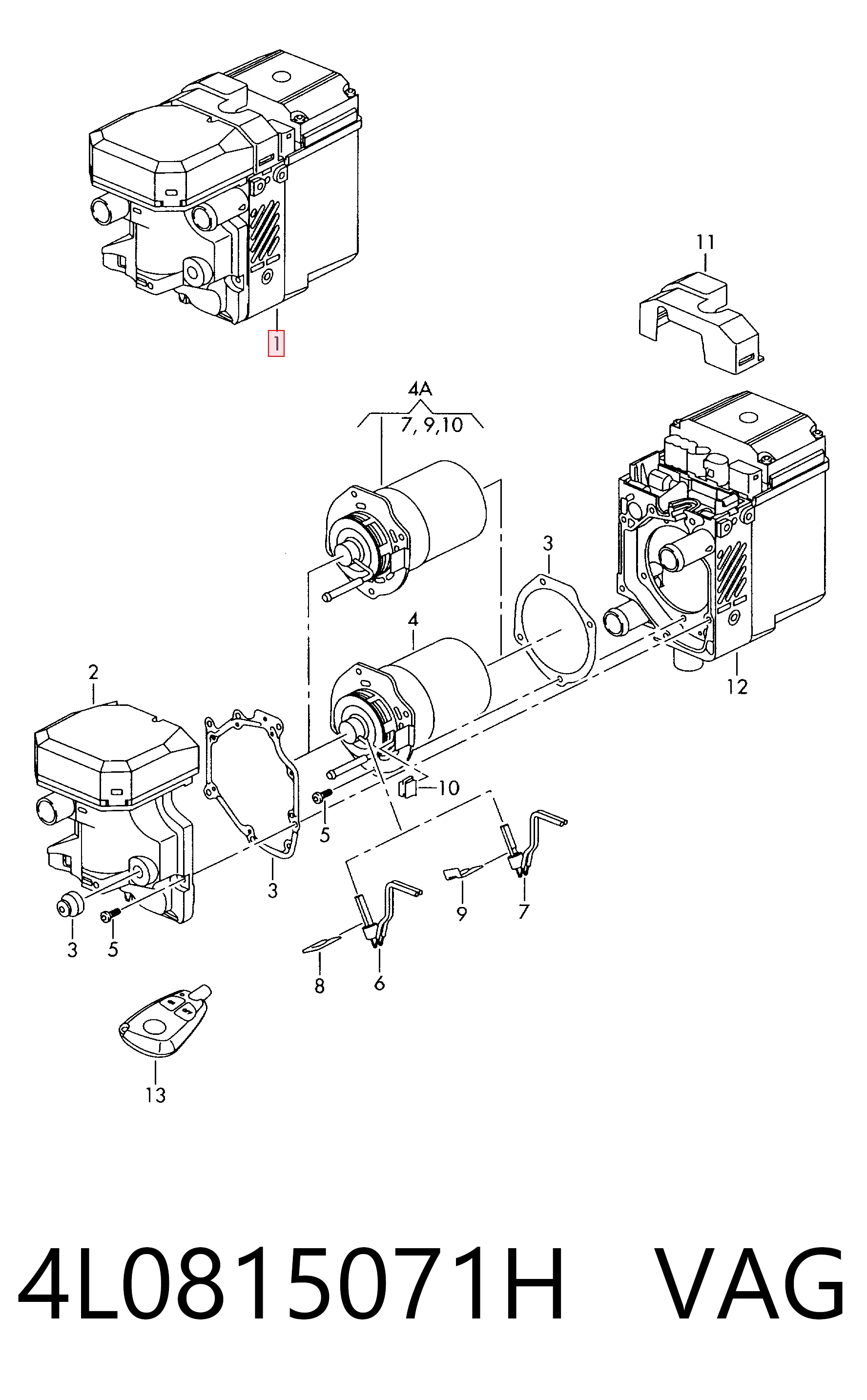 4L0815071H VAG Отопительная установка