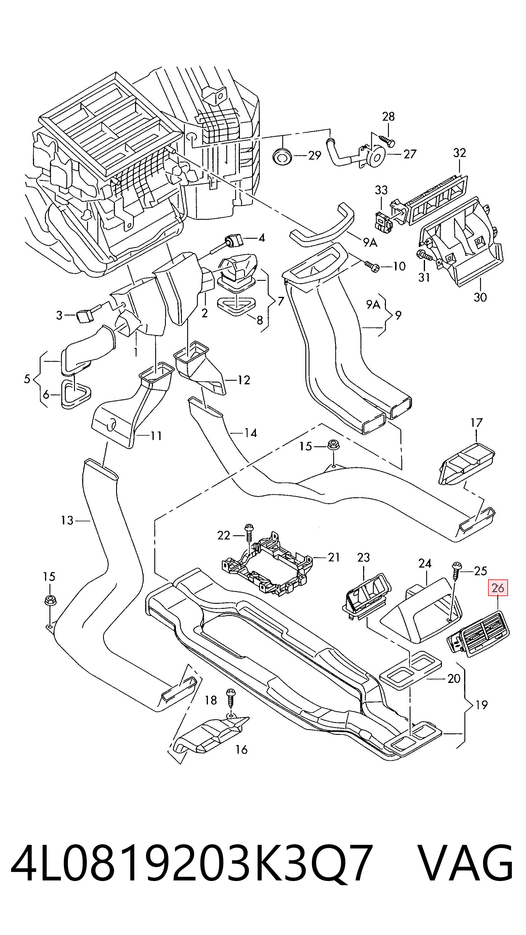 4L0819203K3Q7 VAG 
