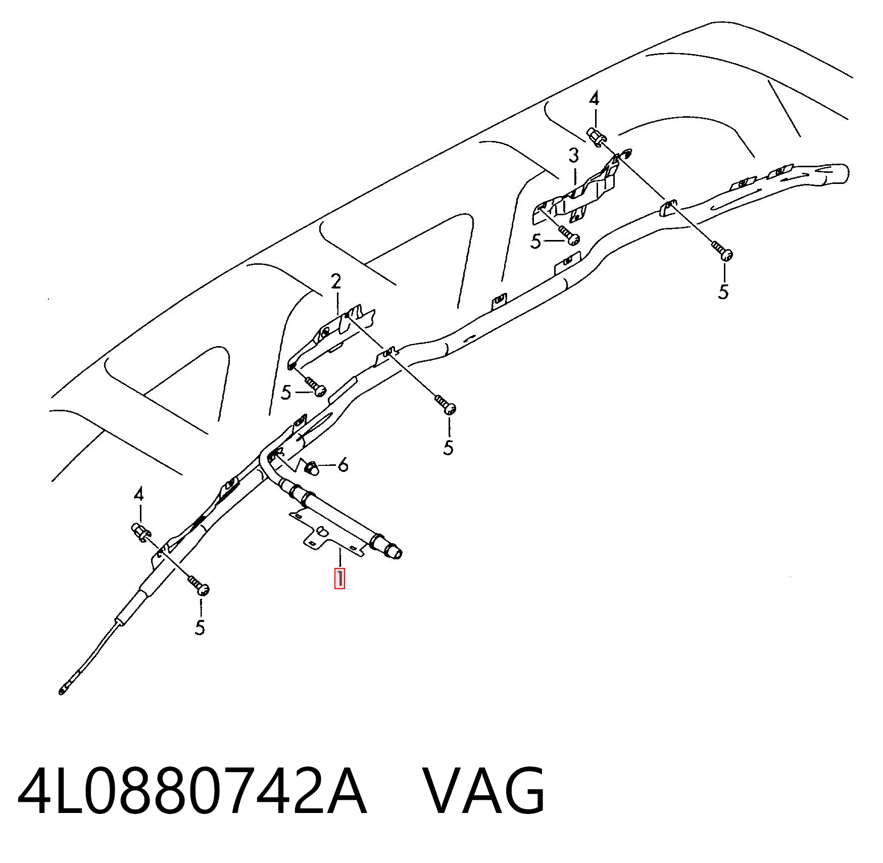 4L0880742A VAG Подушка безопасности, сбоку правая