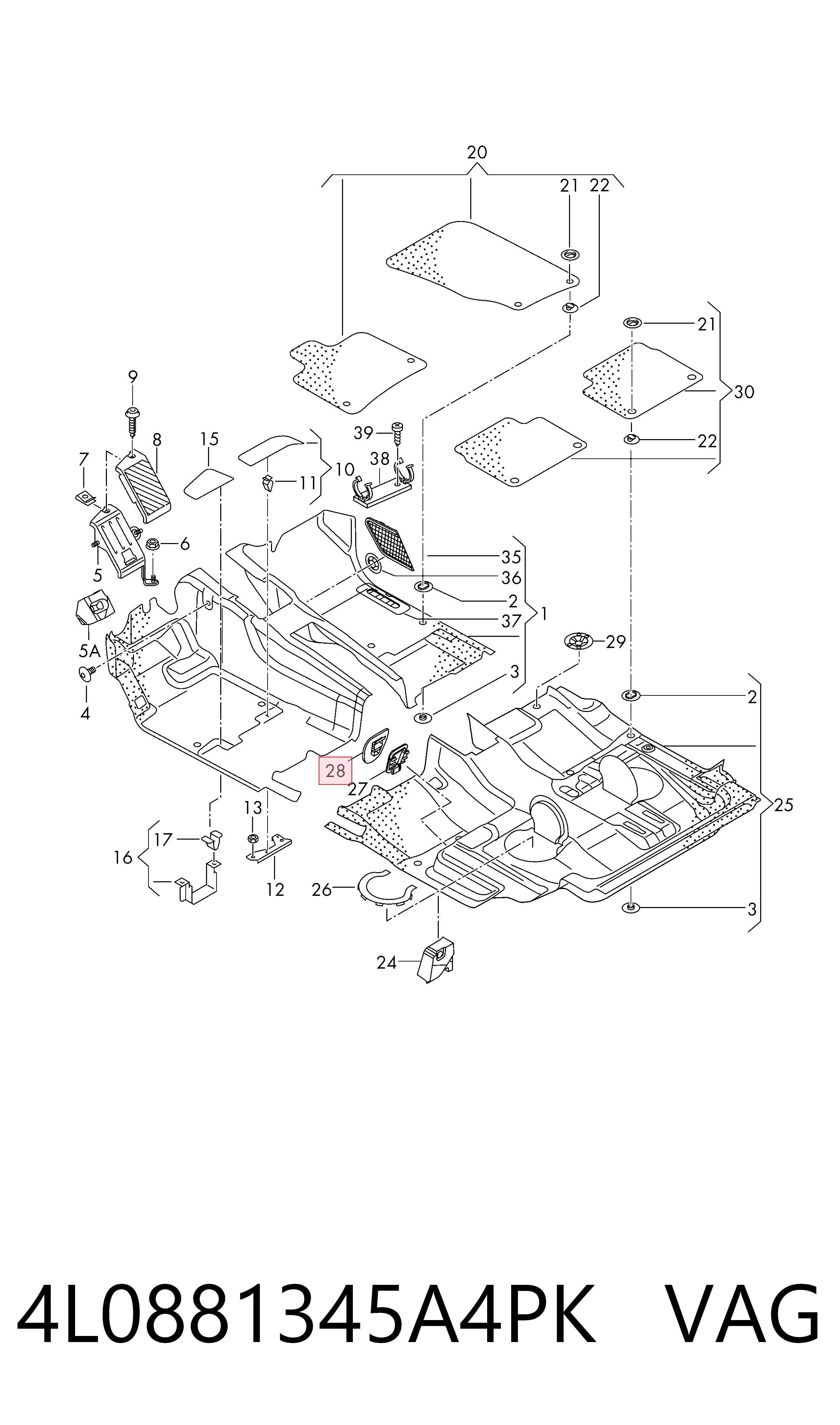4L0881345A4PK VAG 