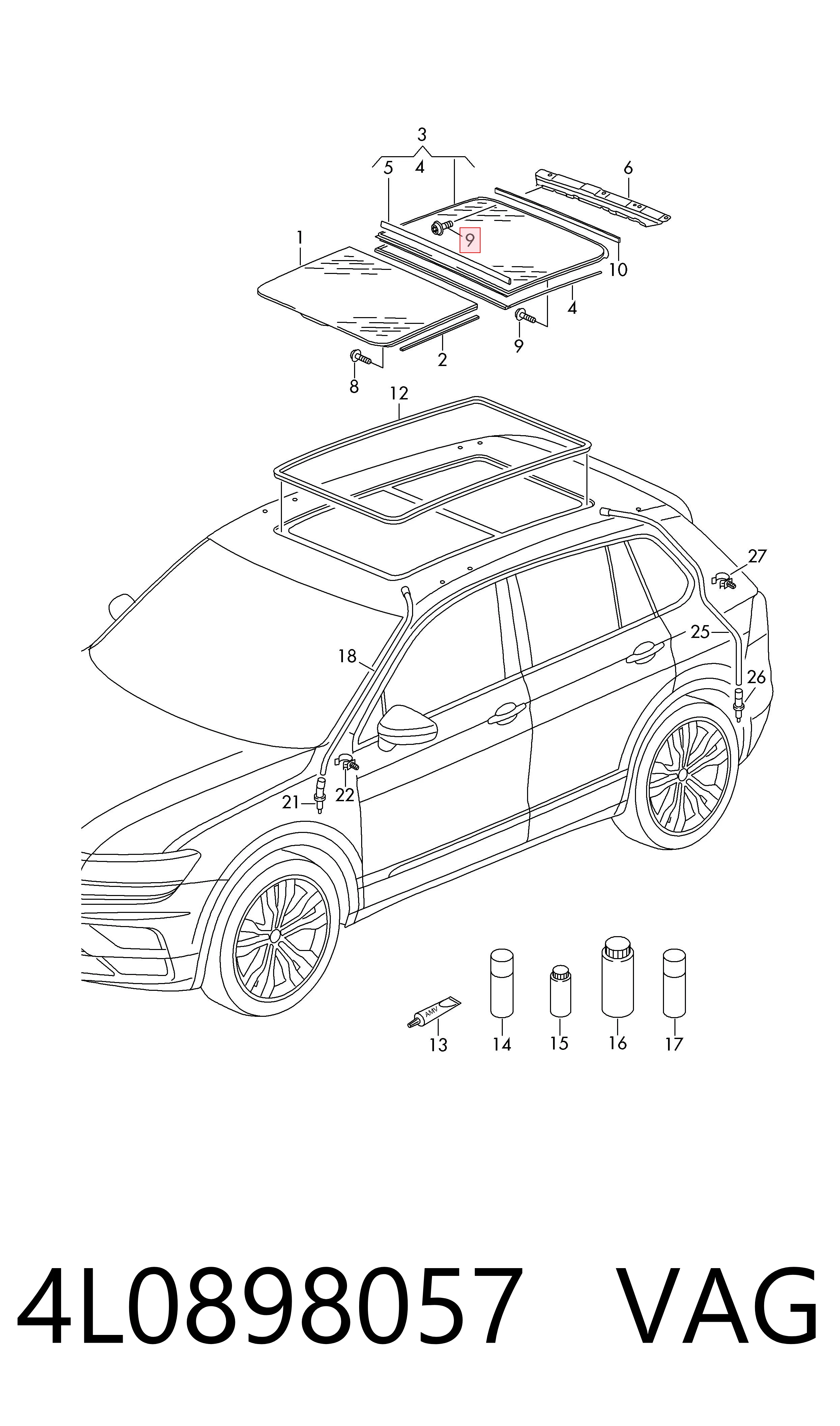  VAG 4L0898057 цена, от 35.04 USD
