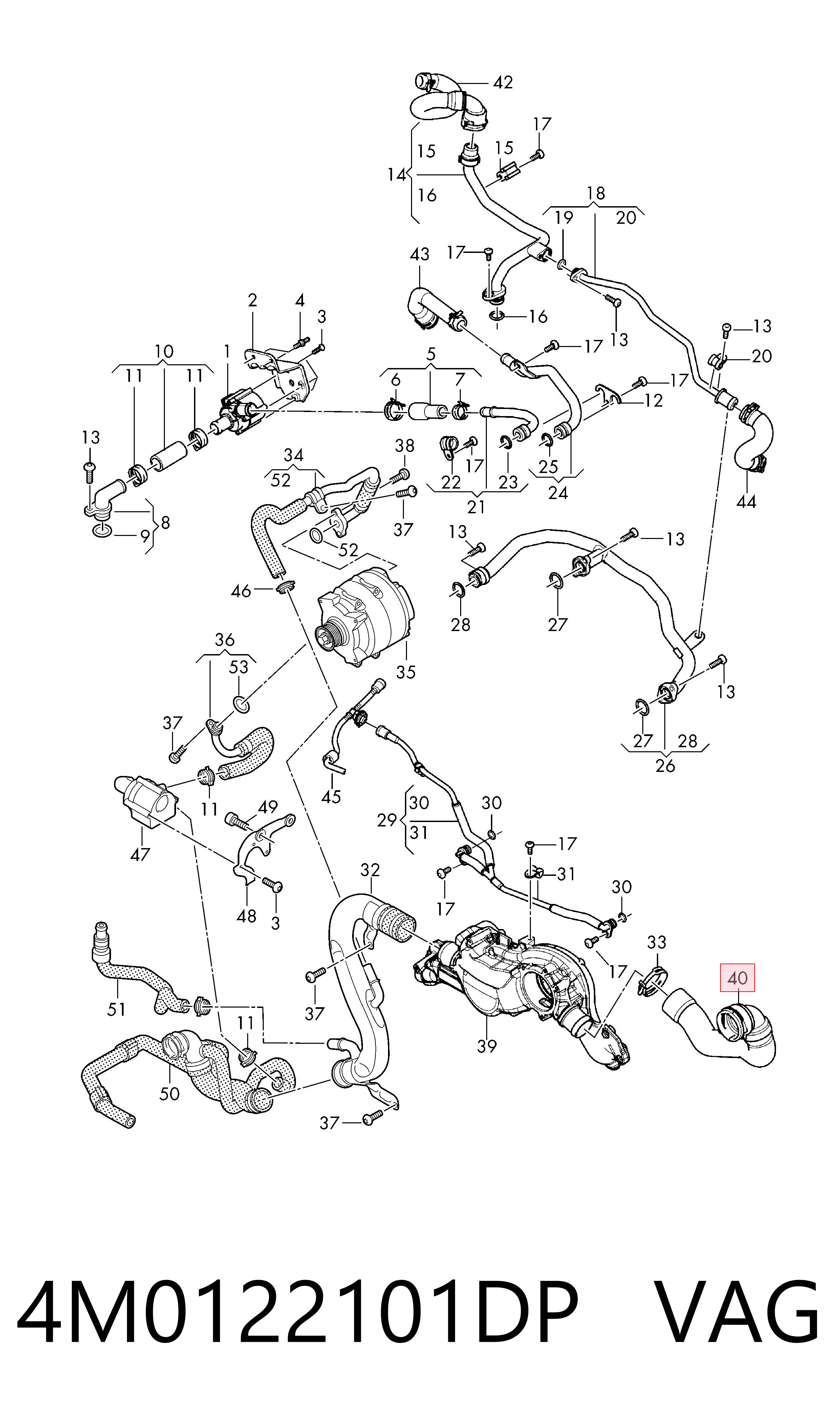  VAG 4M0122101DP цена, от 45.92 USD