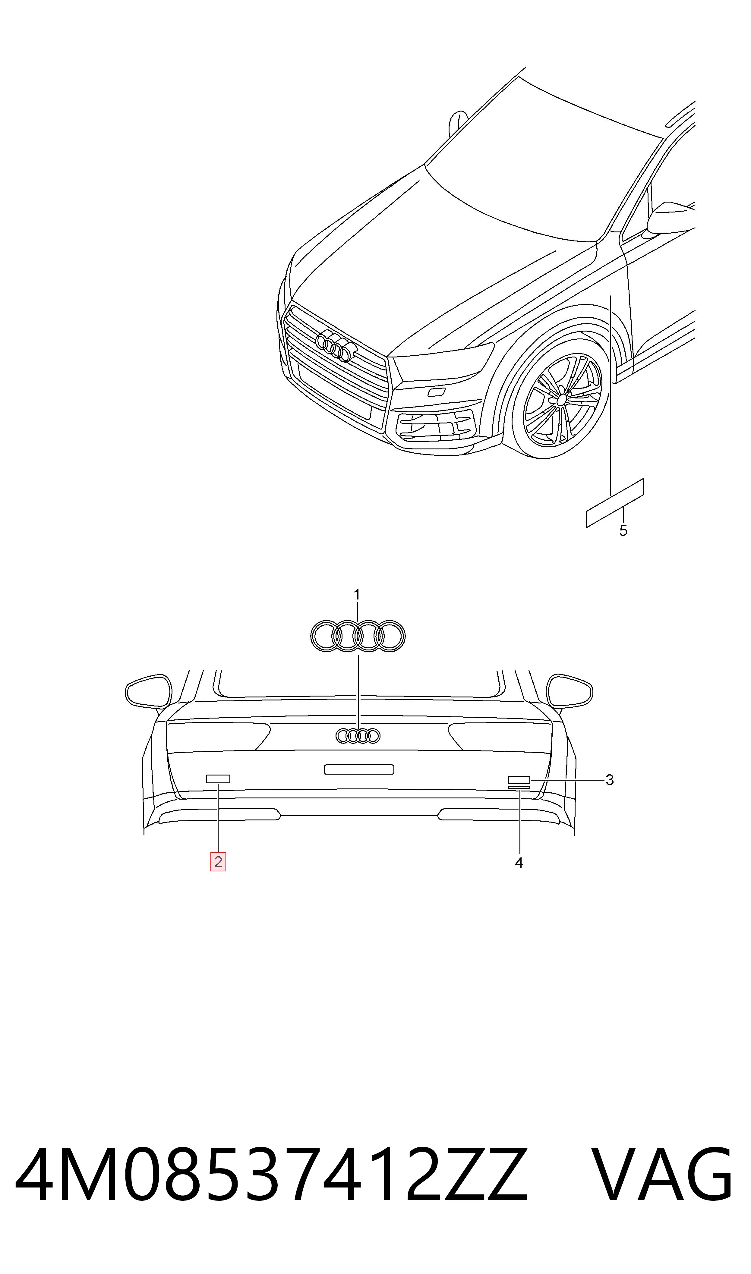 VAG 4M08537412ZZ цена, от 5.08 USD