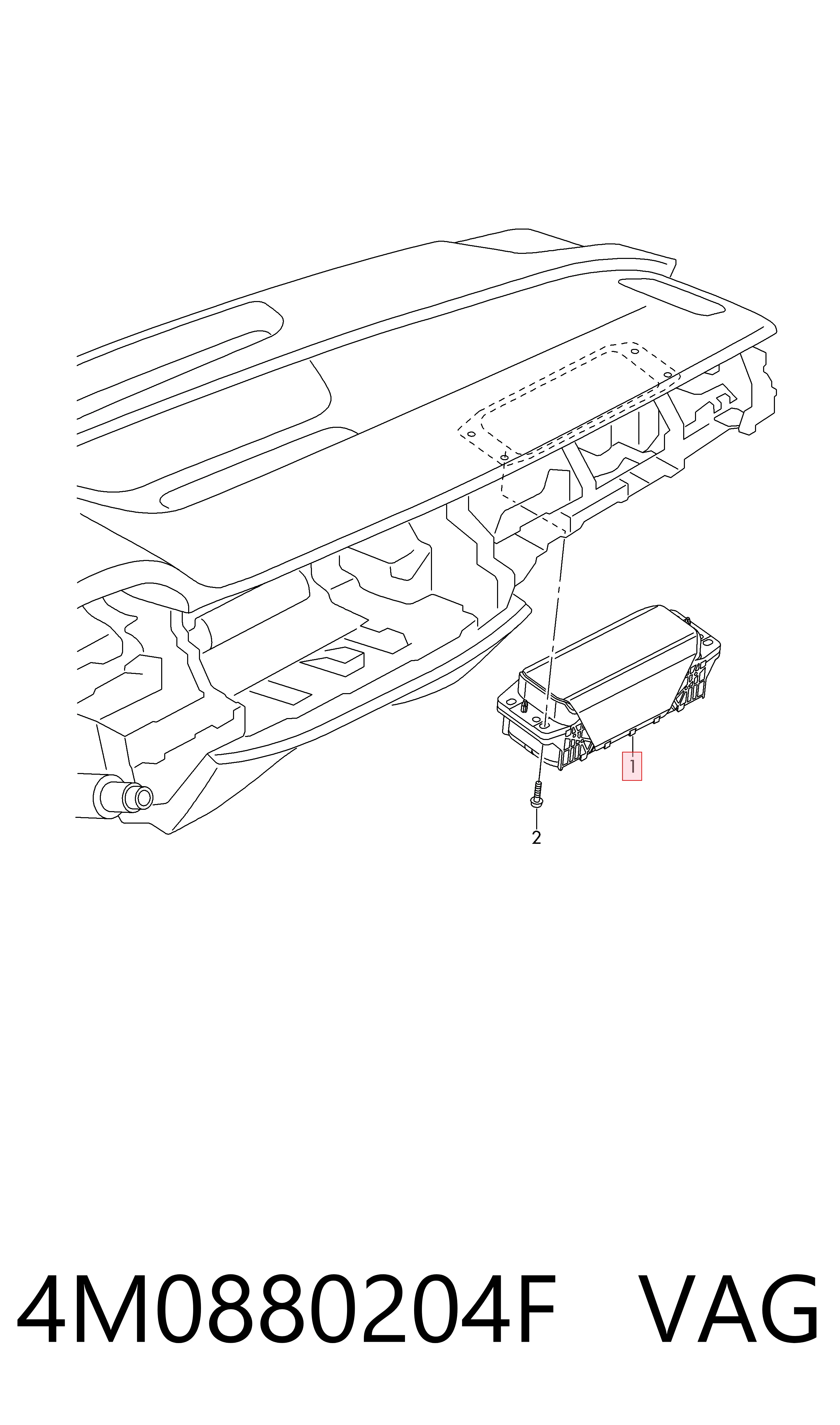 4M0880204F VAG Подушка безопасности боковая