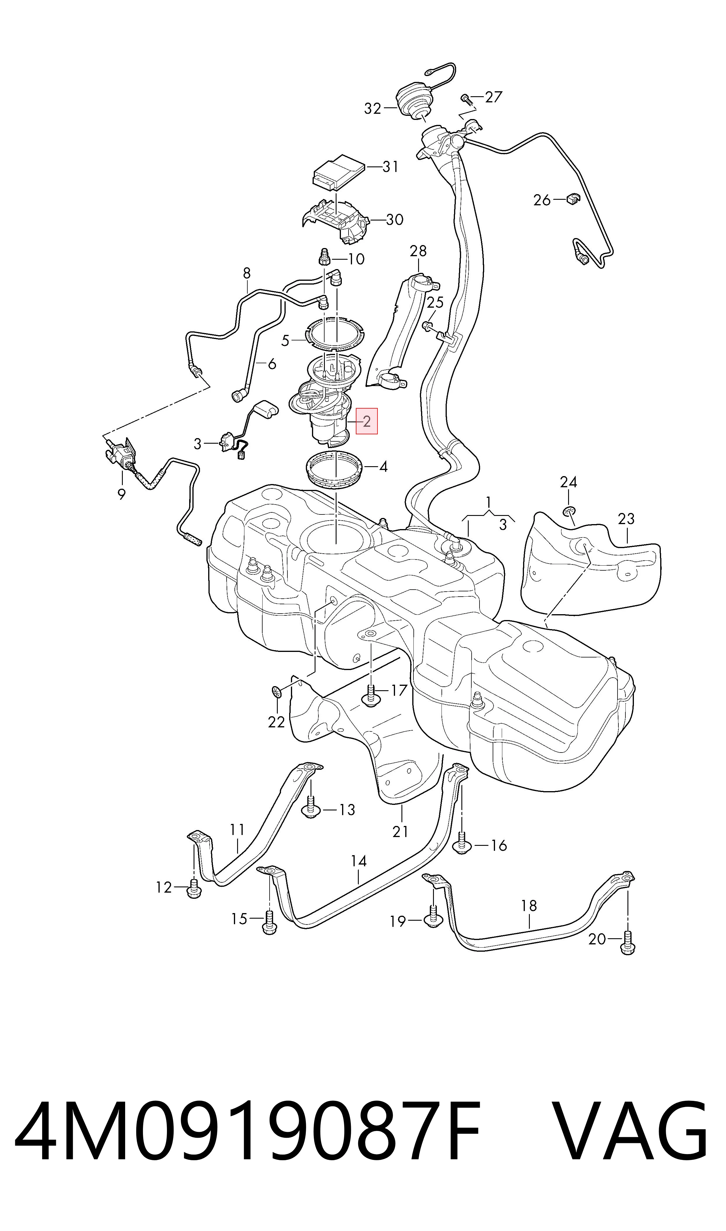 Модуль бензонасоса VAG 4M0919087F цена, от 31.64 USD