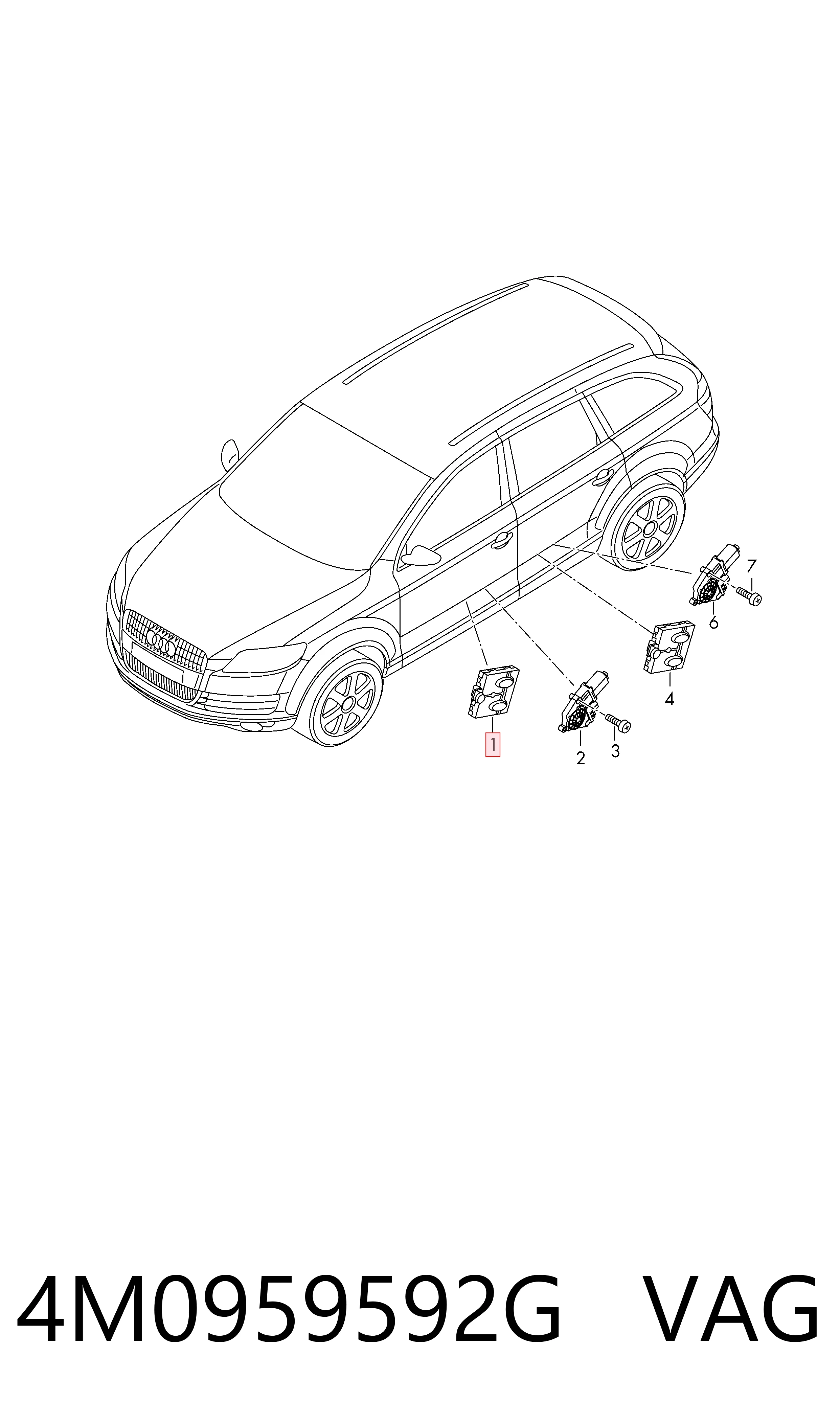 Блок комфорта передней двери Bentley 4M0959792E цена, от 10.12 USD