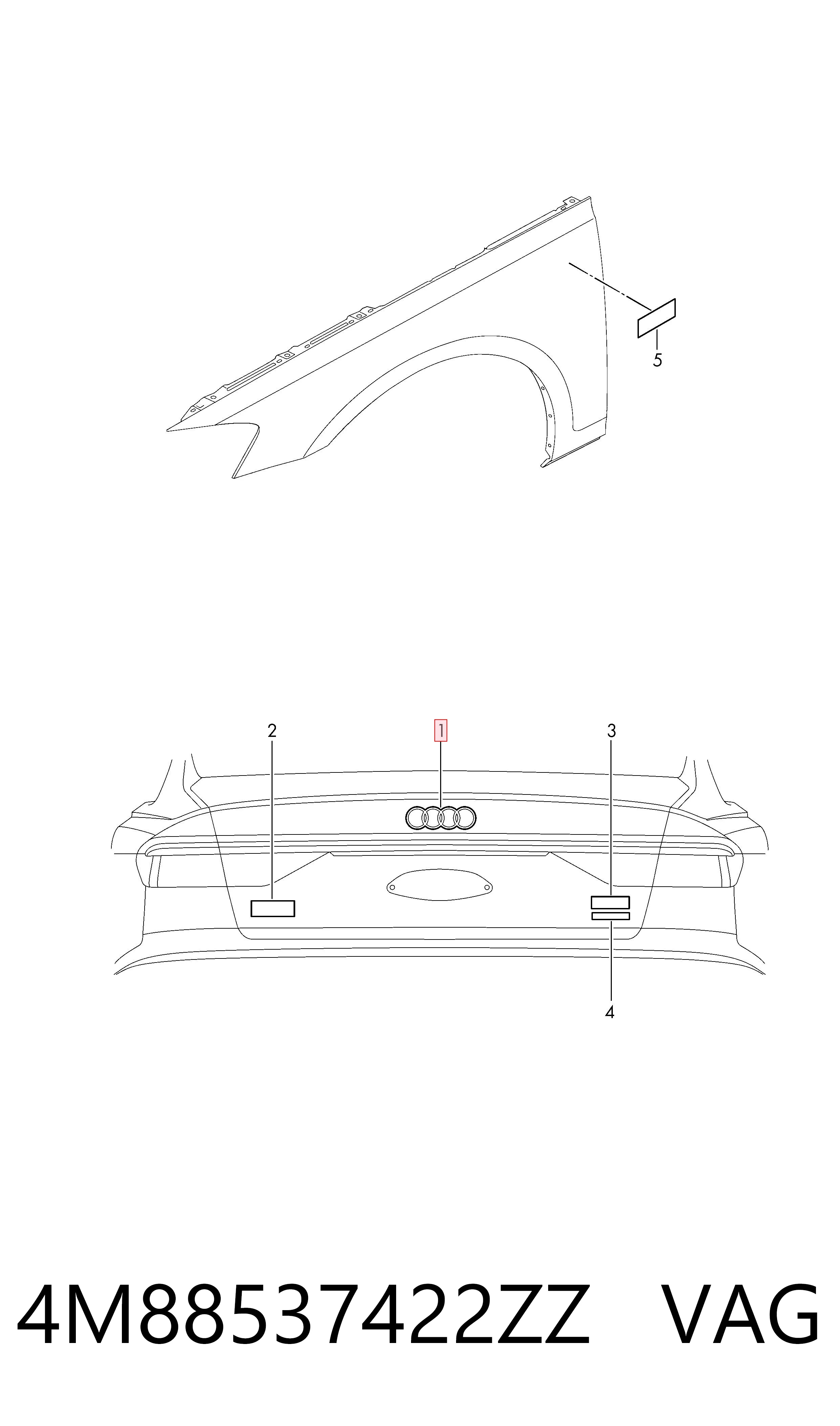  VAG 4M88537422ZZ цена, от 25.34 USD