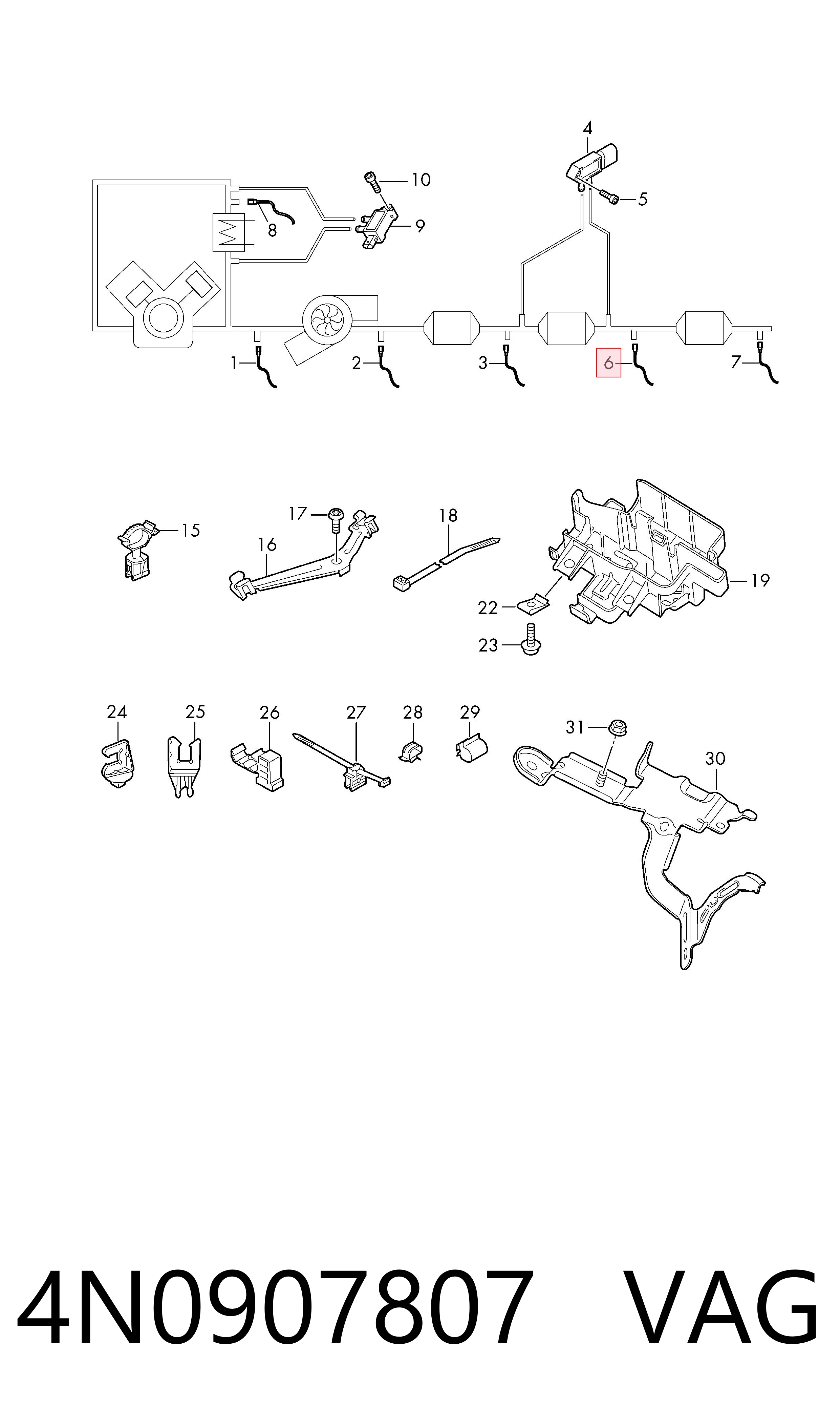 Купить 30907149 AND Датчик оксидов азота NOX