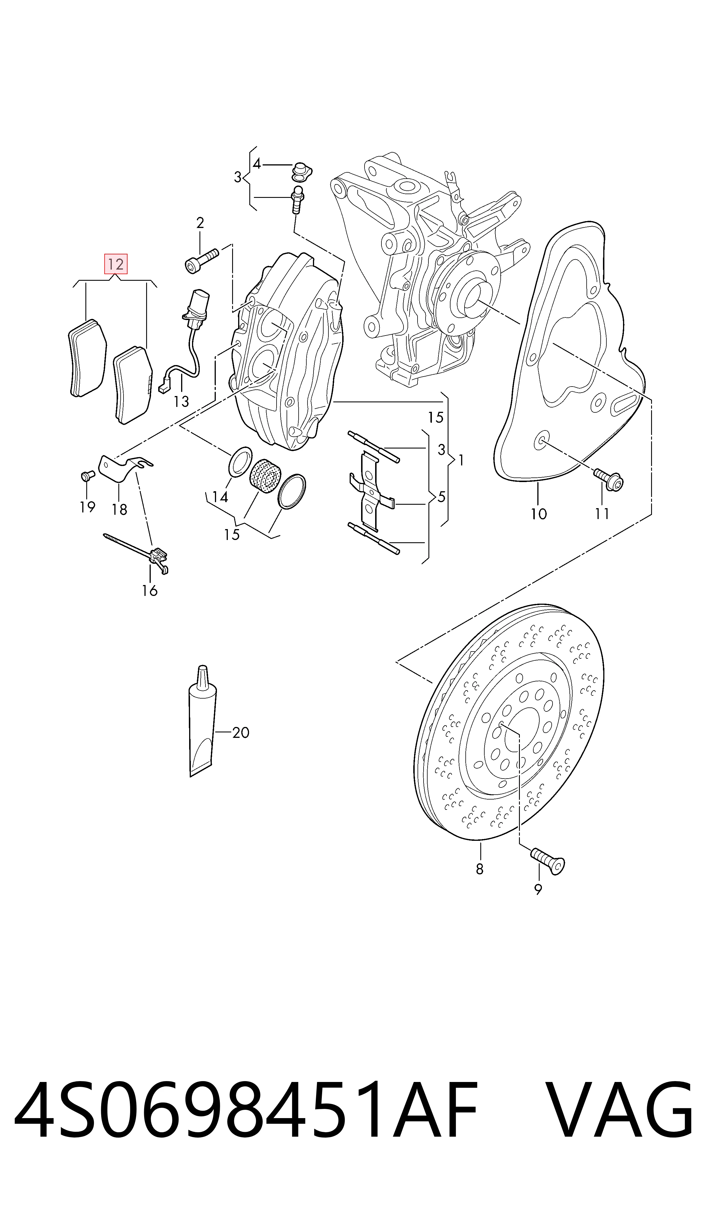 4S0698451AF VAG