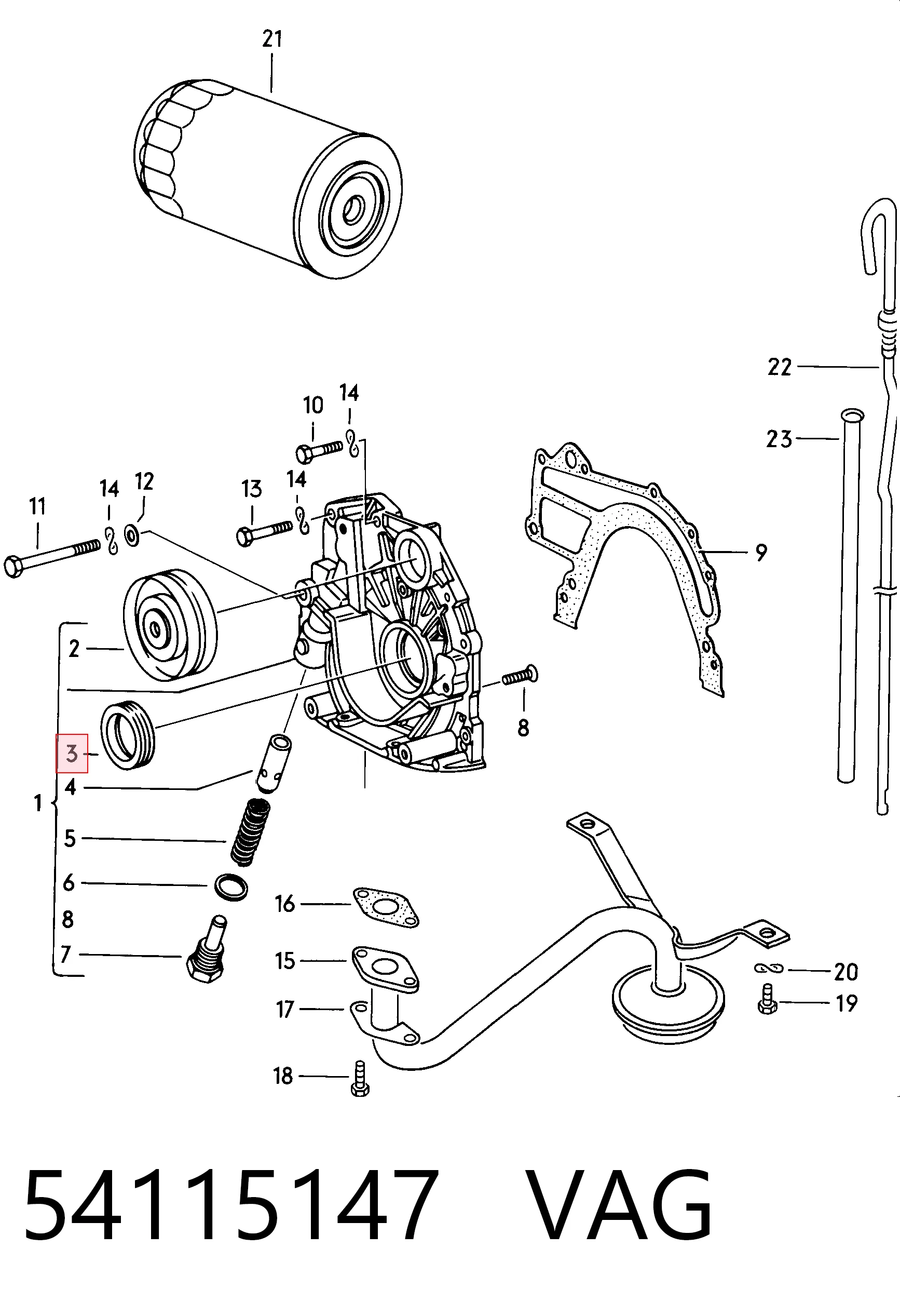  Сальник коленвала Volkswagen Bora 