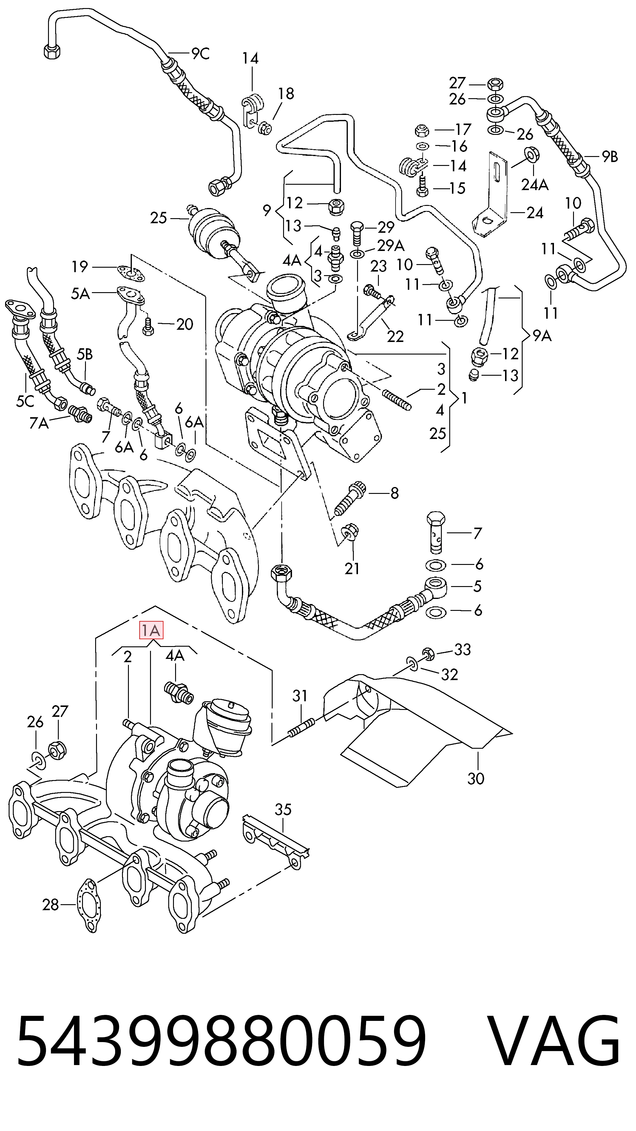 Купить 54399700053 Borg-Warner Турбоком