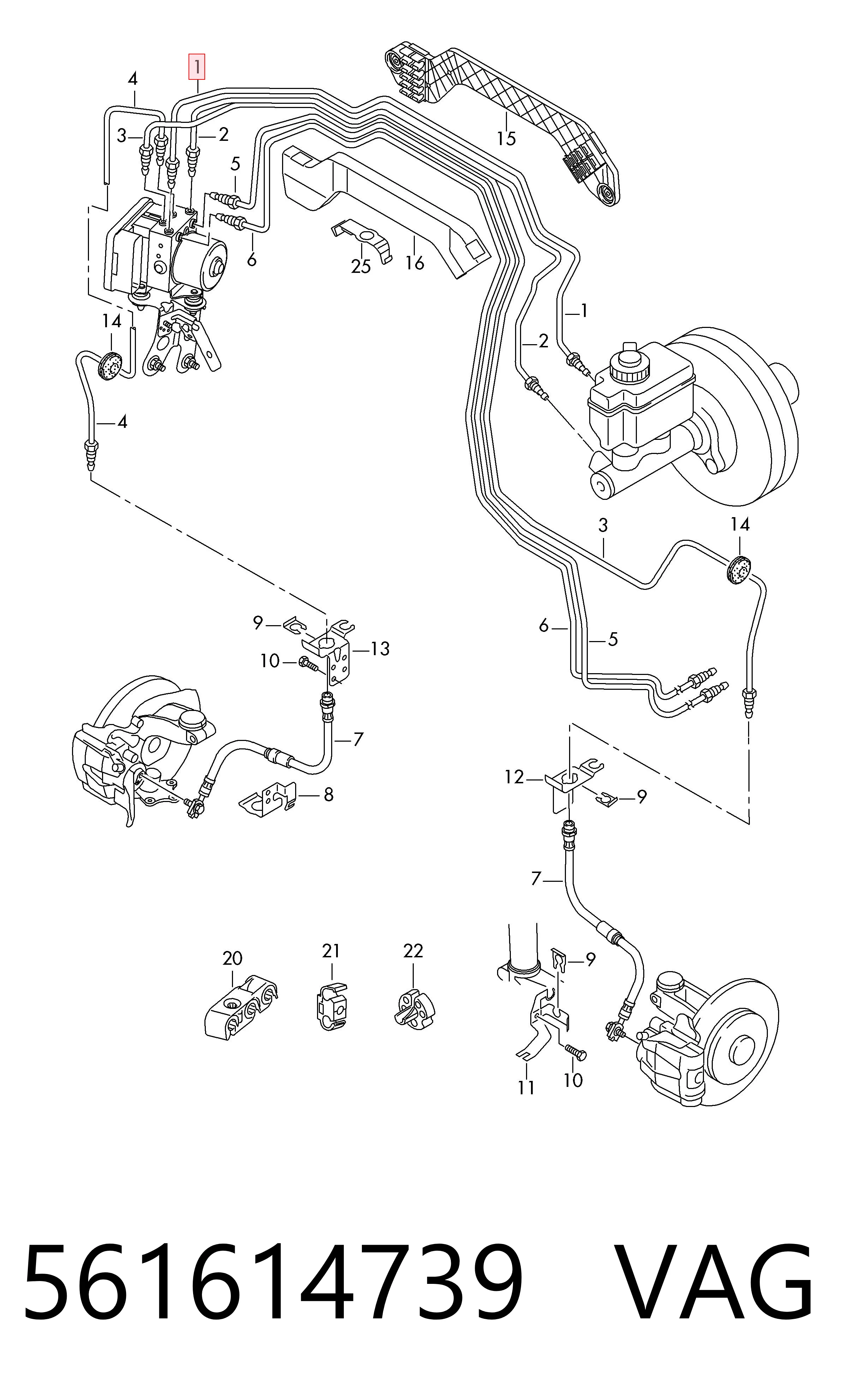  VAG 561614739 цена, от 5.64 USD