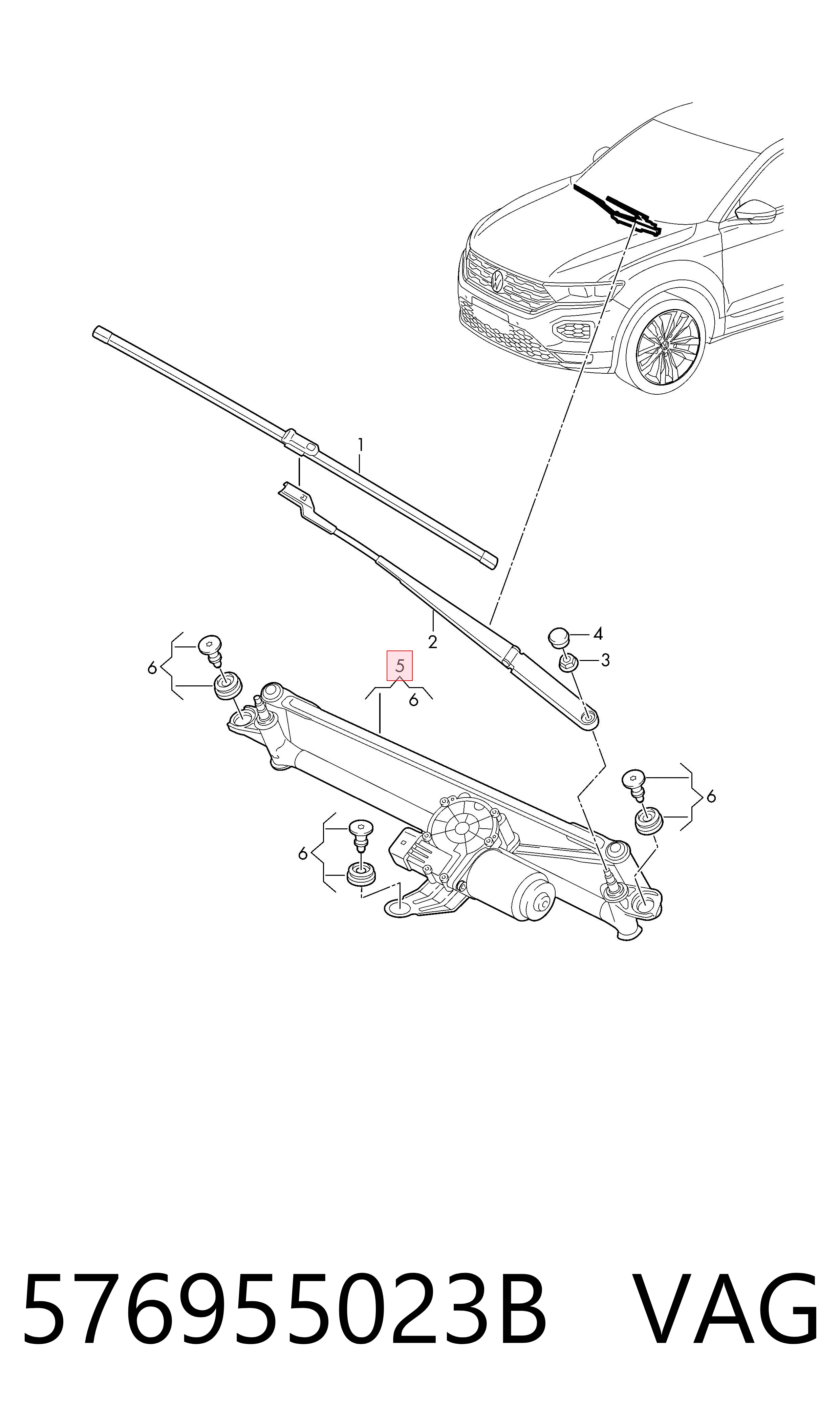 Трапеция дворников Magneti Marelli 64351126010